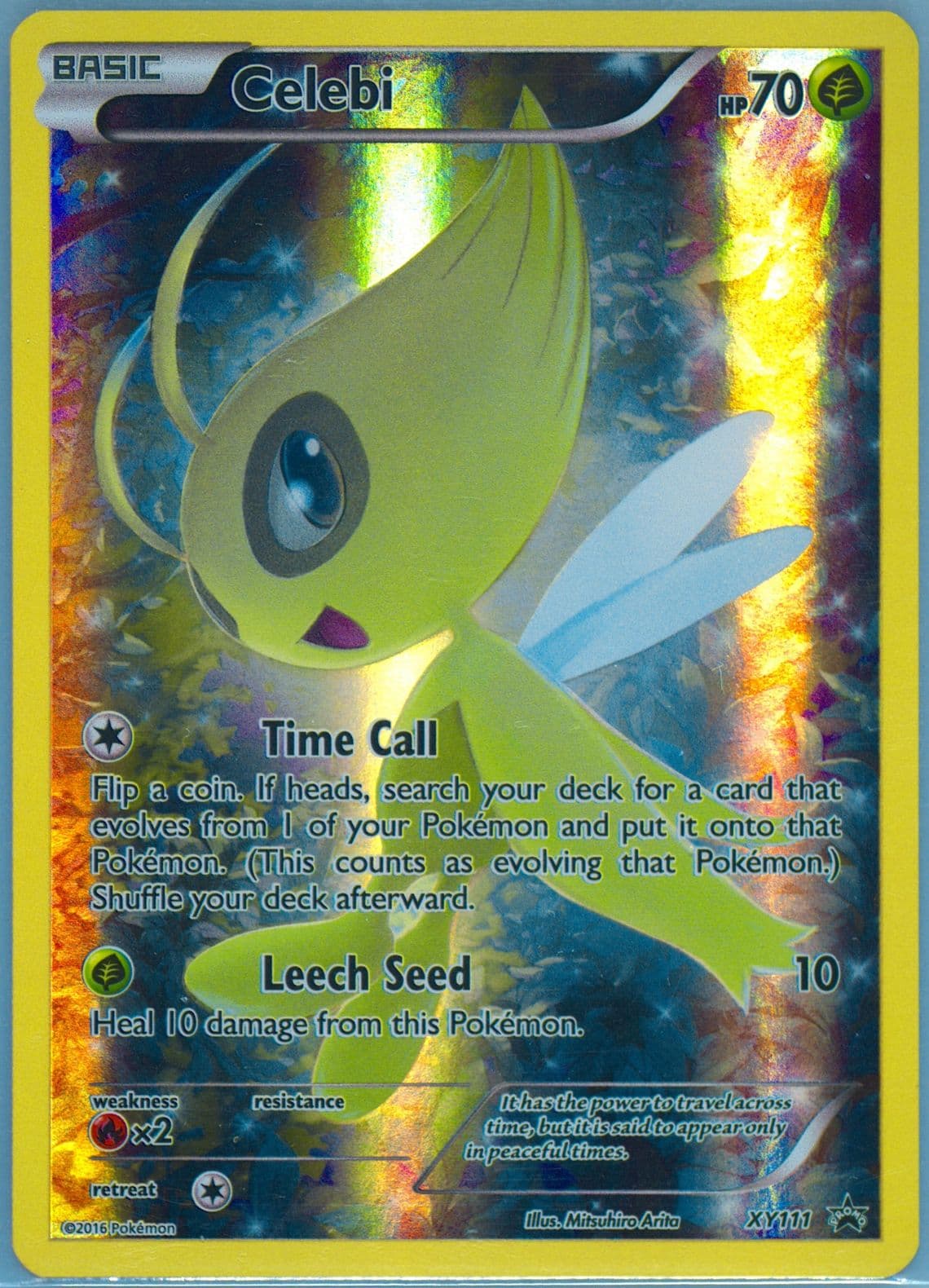 Full Art/Celebi Mythical Pokemon Collection (XY111) 2016 Pokemon XY Black Star Promo