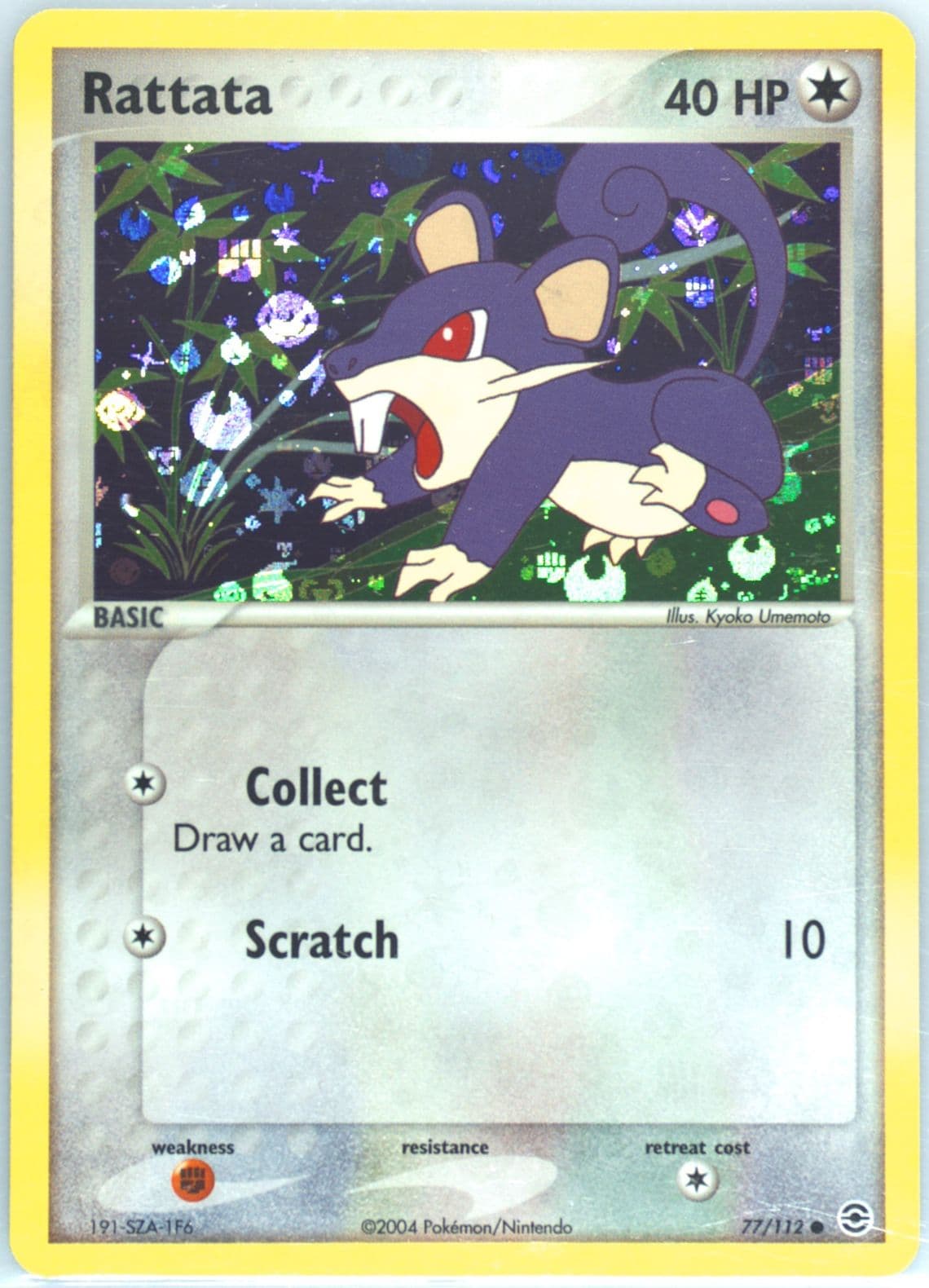 Rattata-Reverse Foil (77) 2004 Pokemon EX Fire Red & Leaf Green