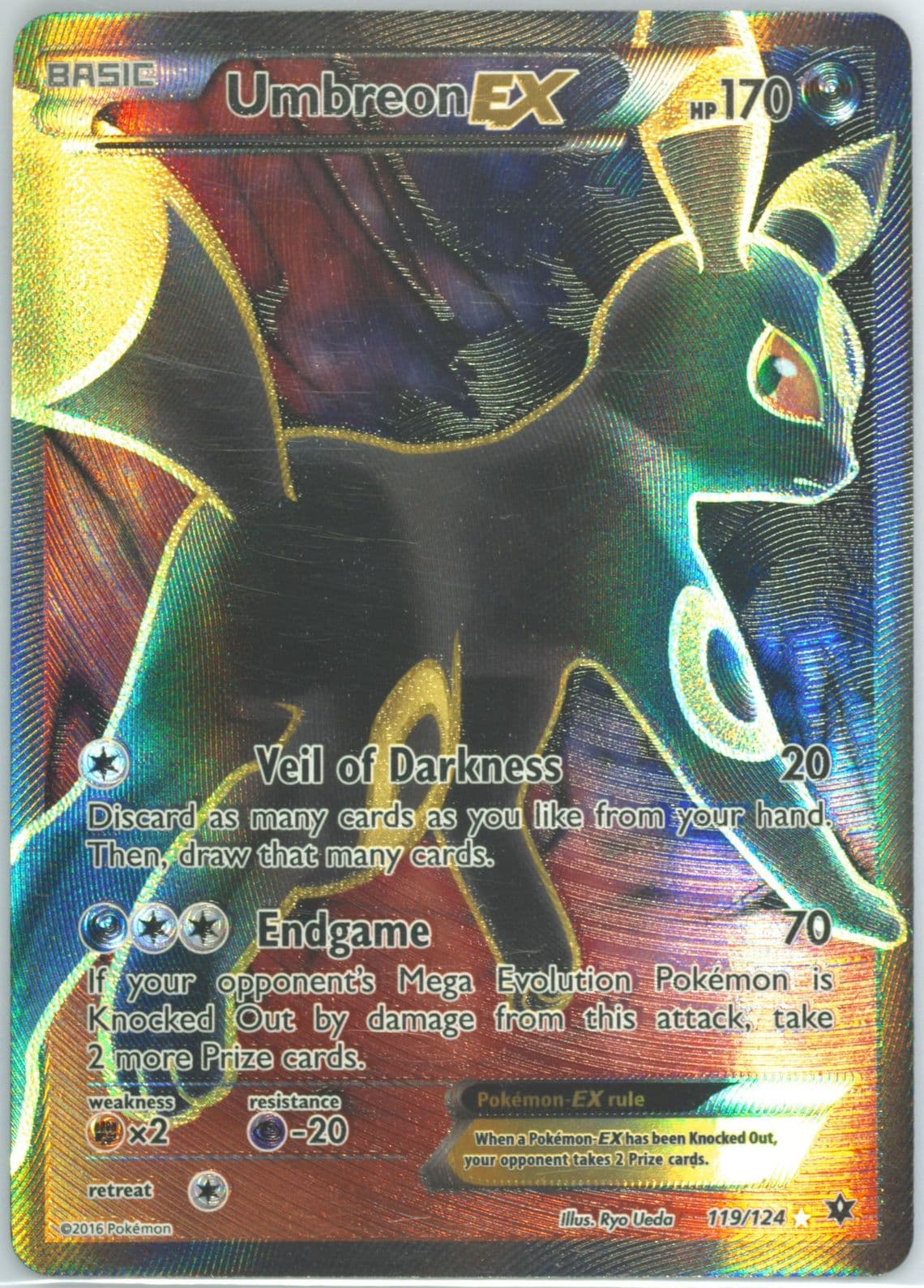 Full Art/Umbreon EX (119) 2016 Pokemon XY Fates Collide