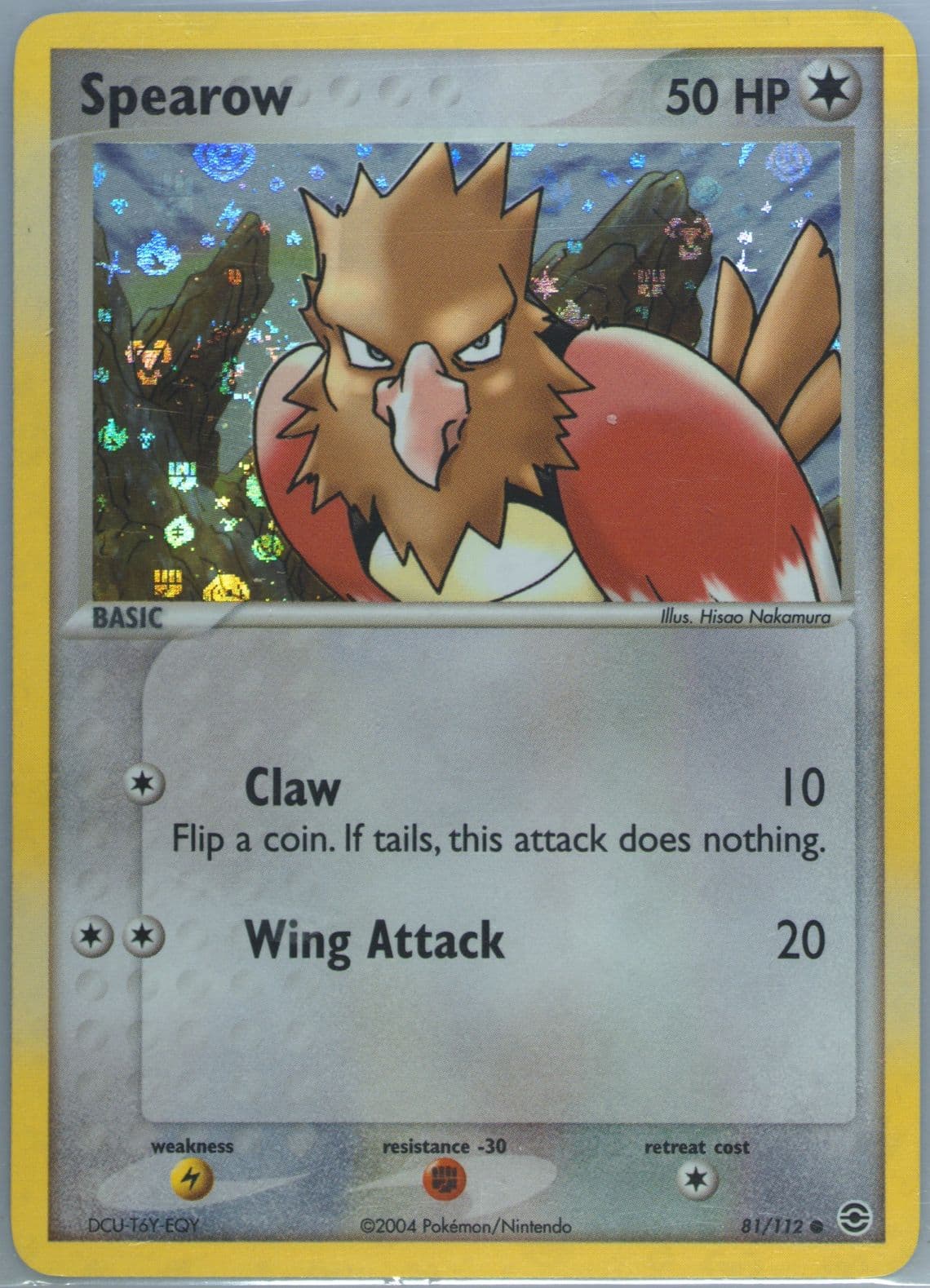 Spearow-Reverse Foil (81) 2004 Pokemon EX Fire Red & Leaf Green