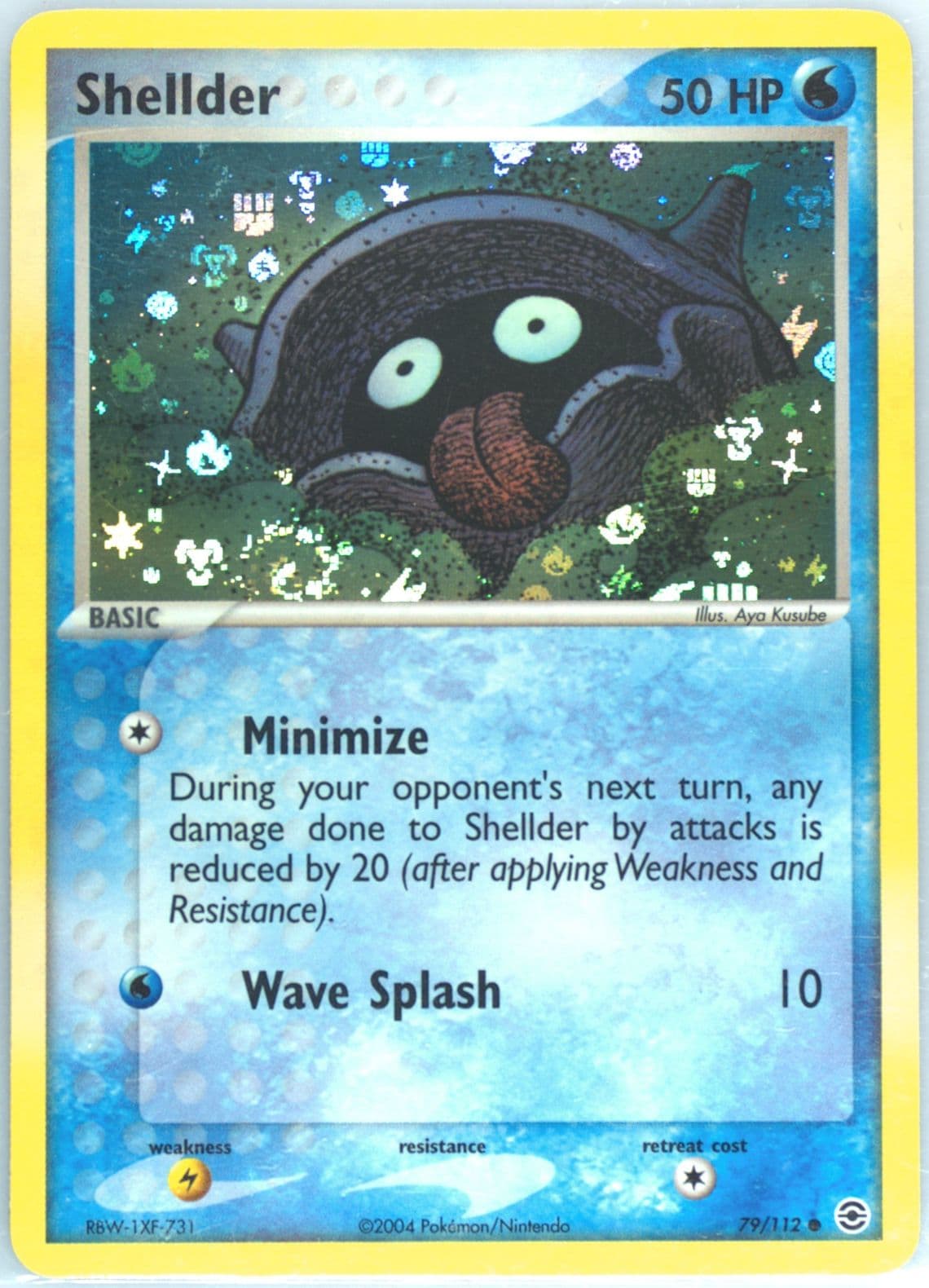 Shellder-Reverse Foil (79) 2004 Pokemon EX Fire Red & Leaf Green