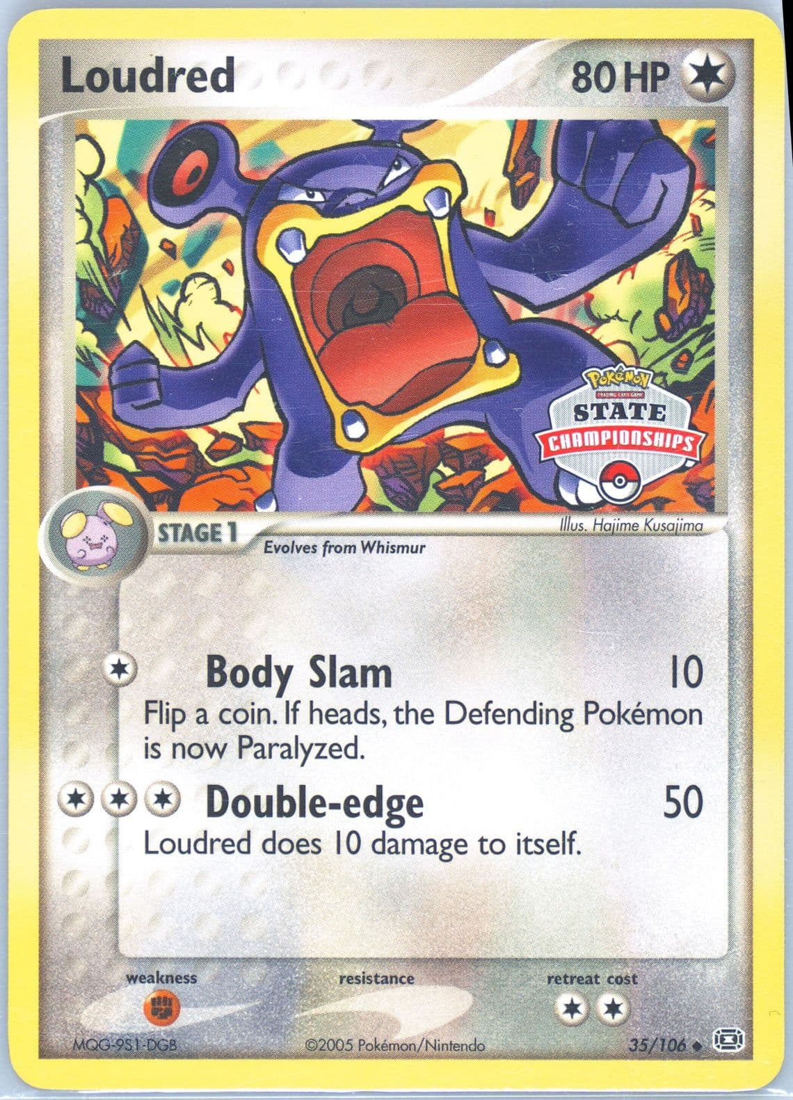 Loudred State Championships (35) 2005 Pokemon EX Emerald
