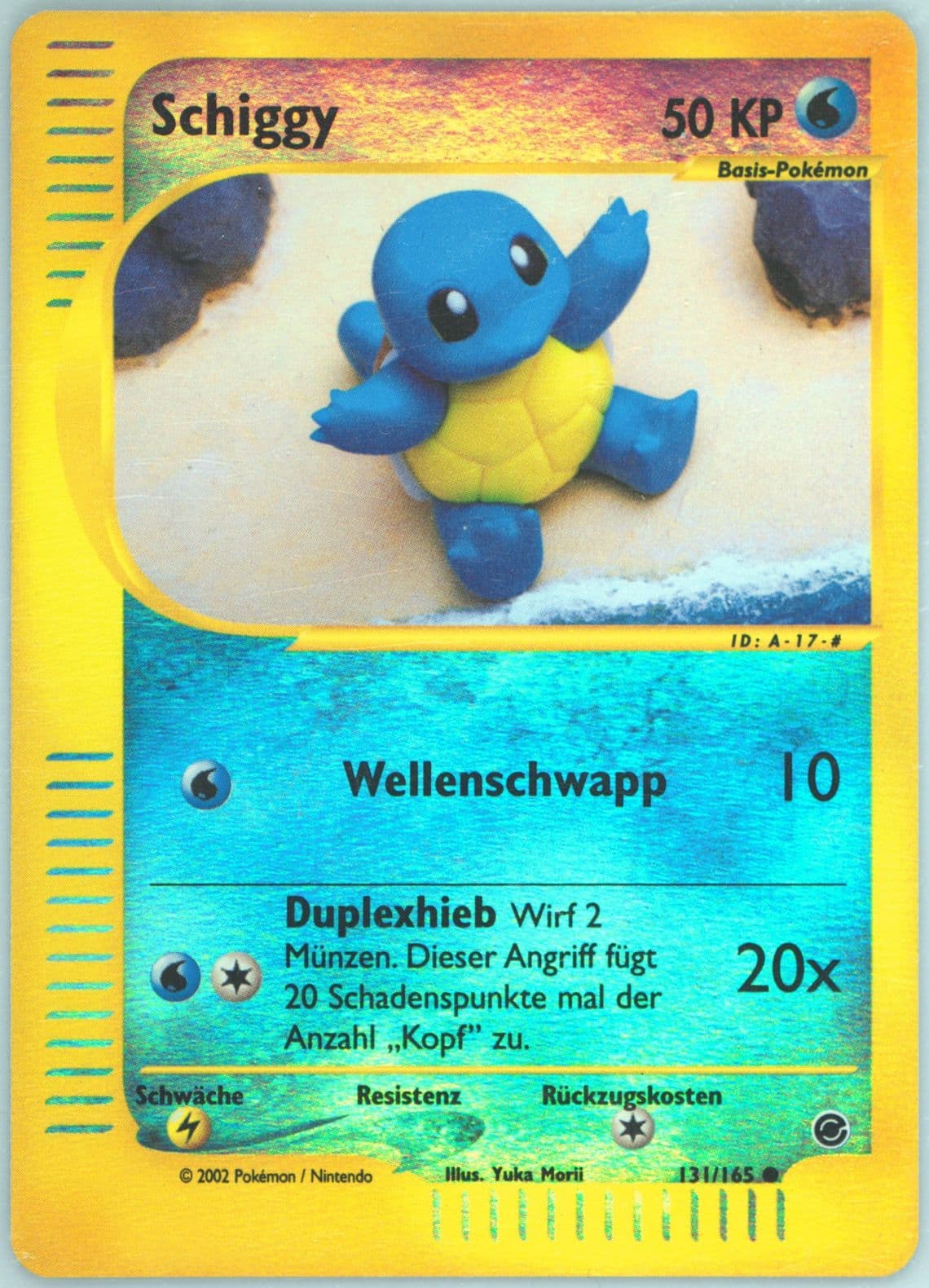 Schiggy-Reverse Foil German (131) 2002 Pokemon Expedition