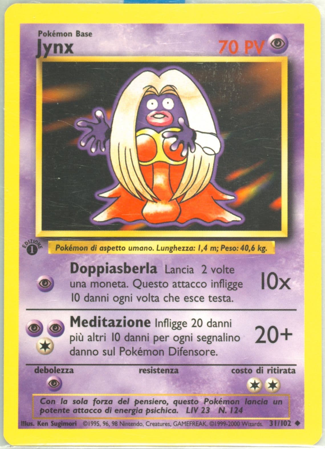 Jynx 1st Edition-Italian (31) 2000 Pokemon Game
