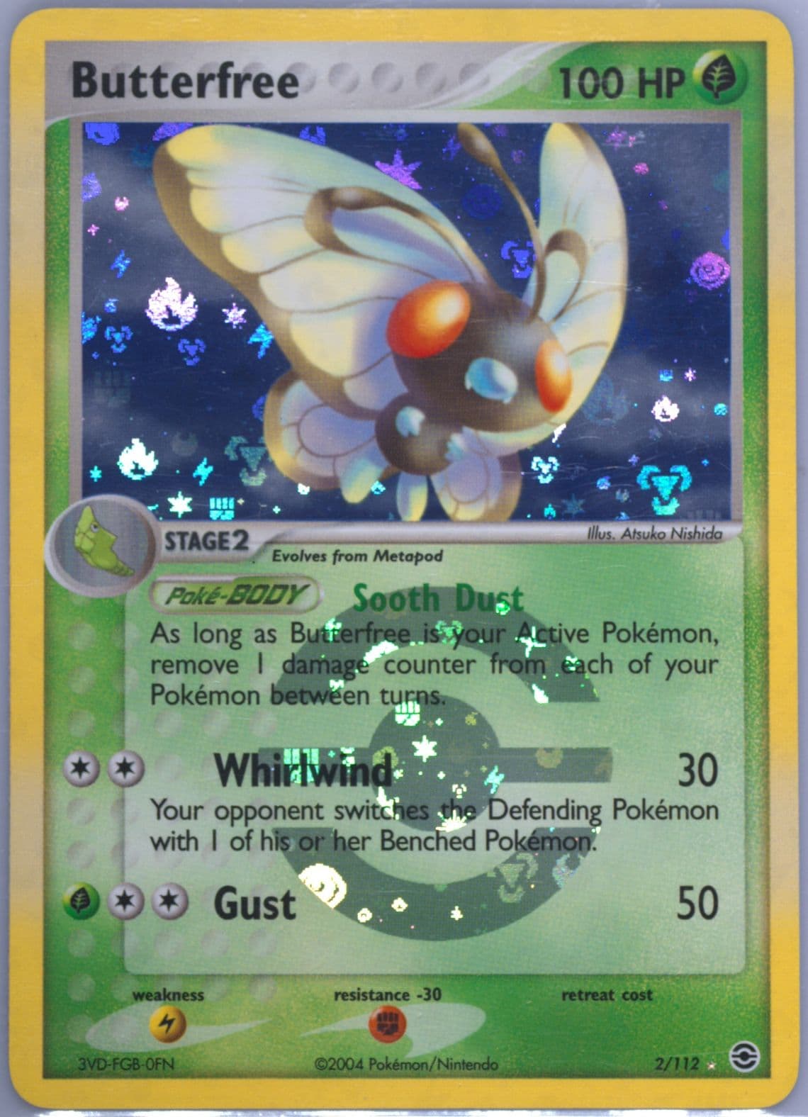 Butterfree-Reverse Foil (2) 2004 Pokemon EX Fire Red & Leaf Green