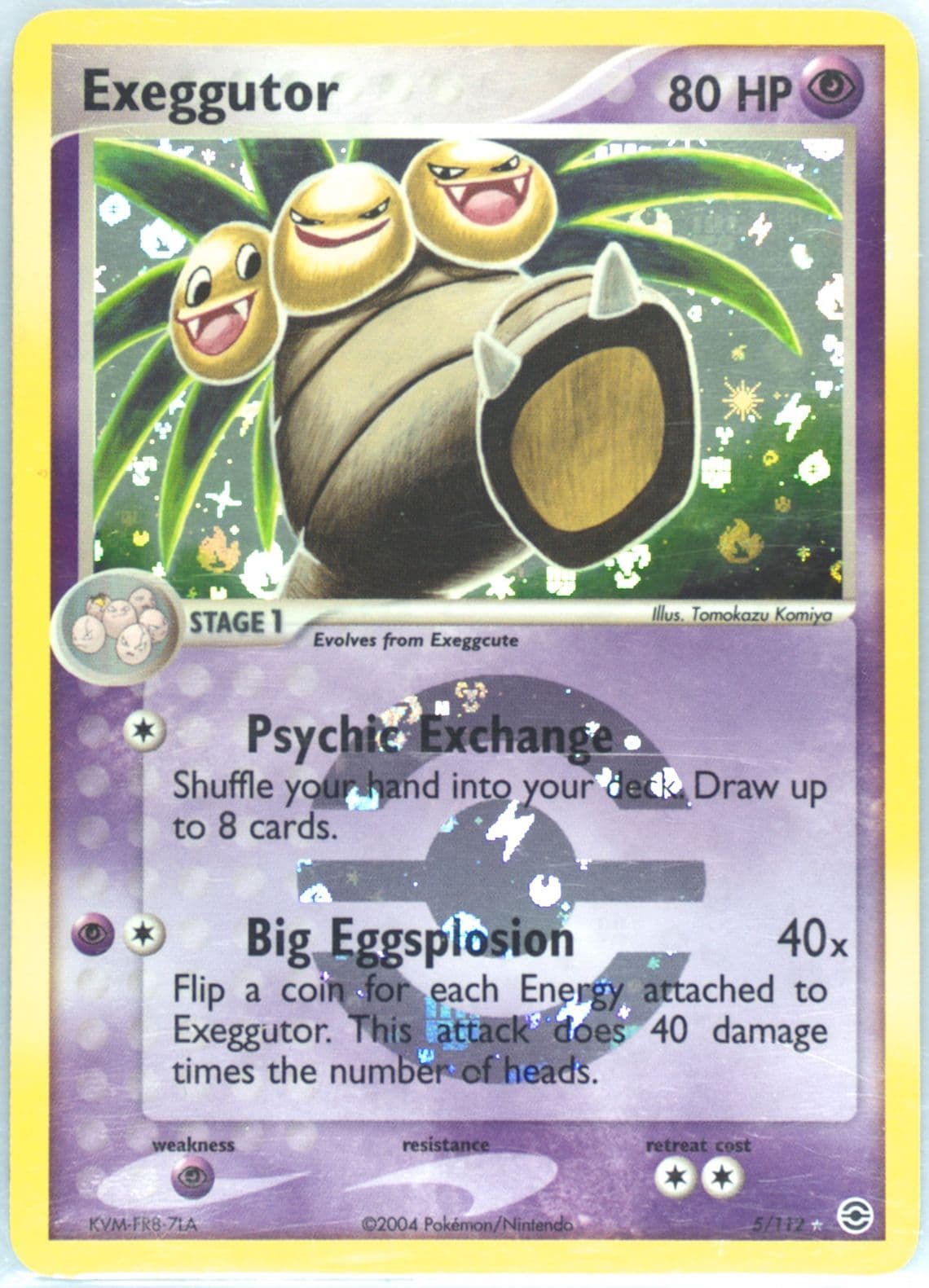 Exeggutor-Reverse Foil (5) 2004 Pokemon EX Fire Red & Leaf Green