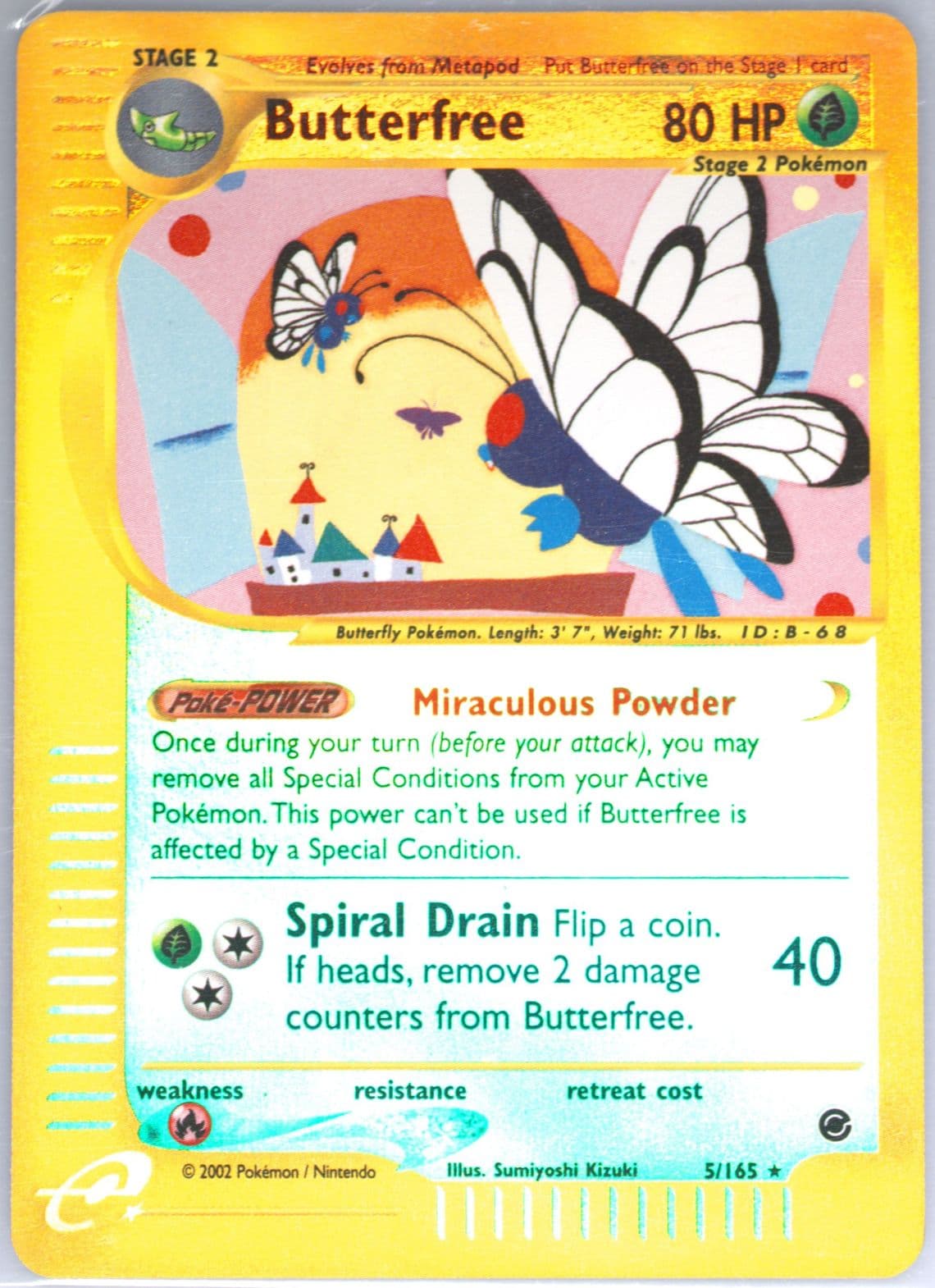 Butterfree-Reverse Foil (5) 2002 Pokemon Expedition