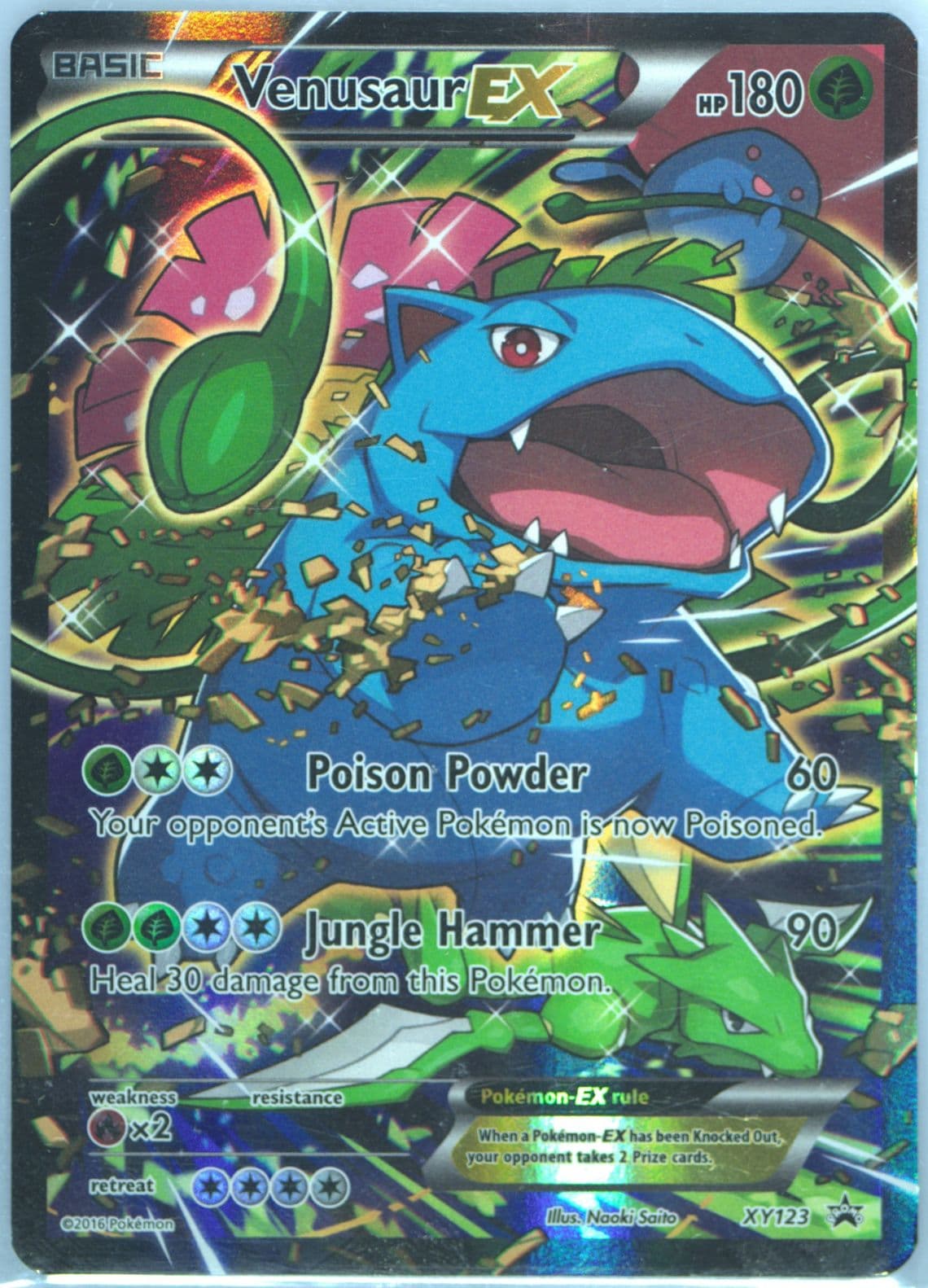 Full Art/Venusaur EX Red & Blue Collection (XY123) 2016 Pokemon XY Black Star Promo