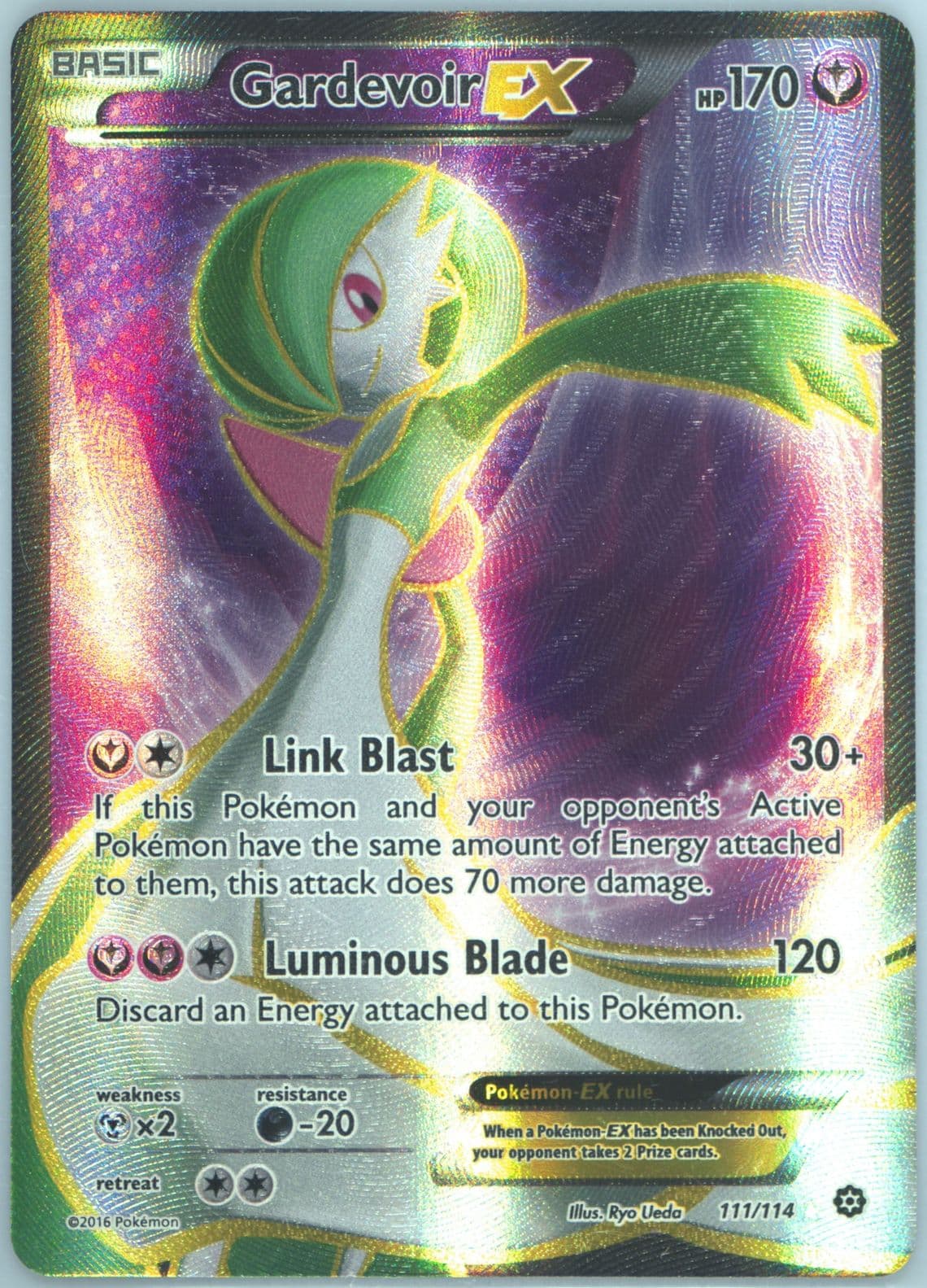 Full Art/Gardevoir EX (111) 2016 Pokemon XY Steam Siege
