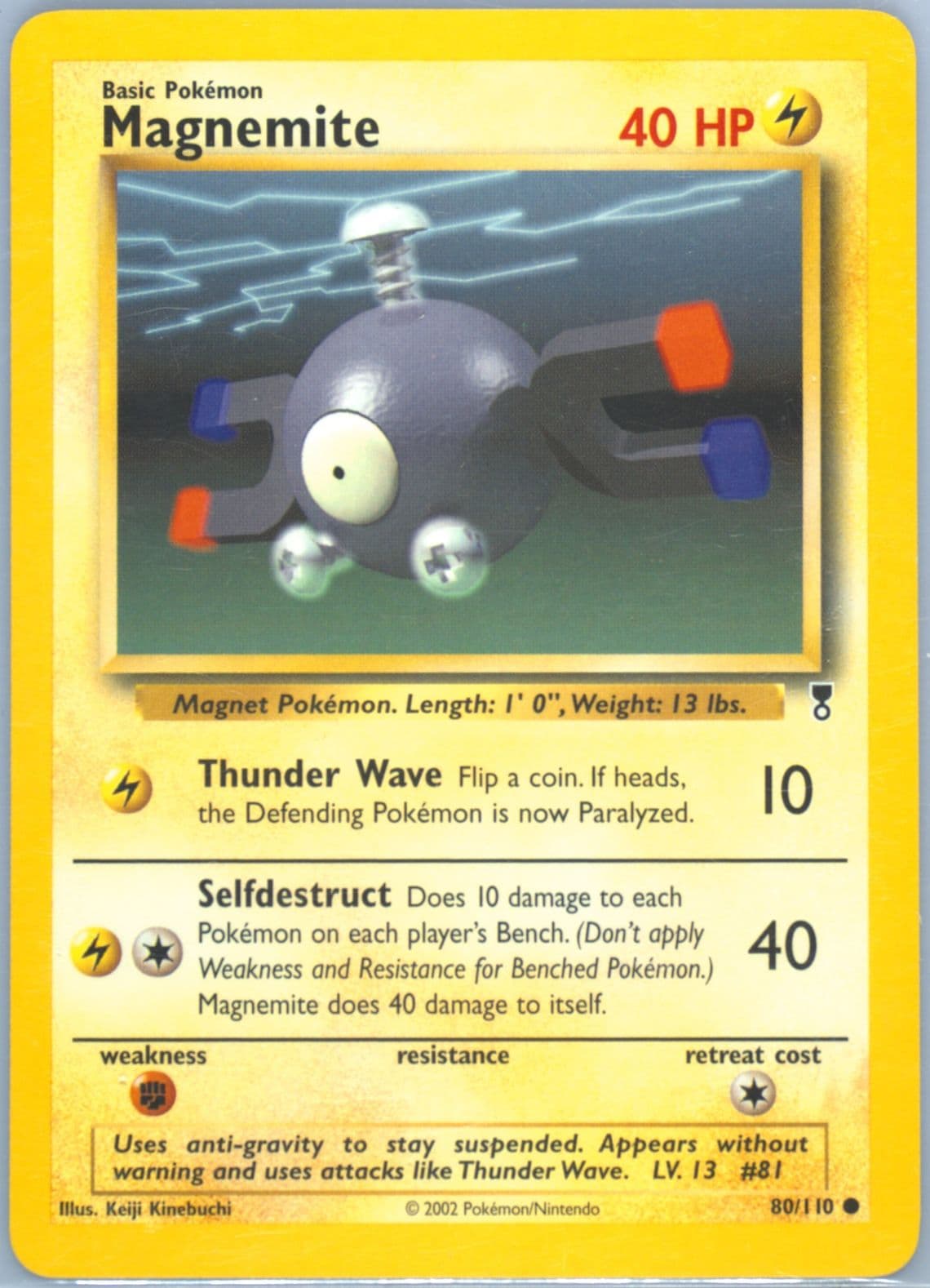 Magnemite (80) 2002 Pokemon Legendary Collection