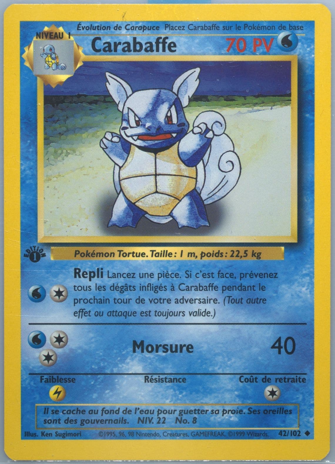 Carabaffe 1st Edition (42) 1999 Pokemon French