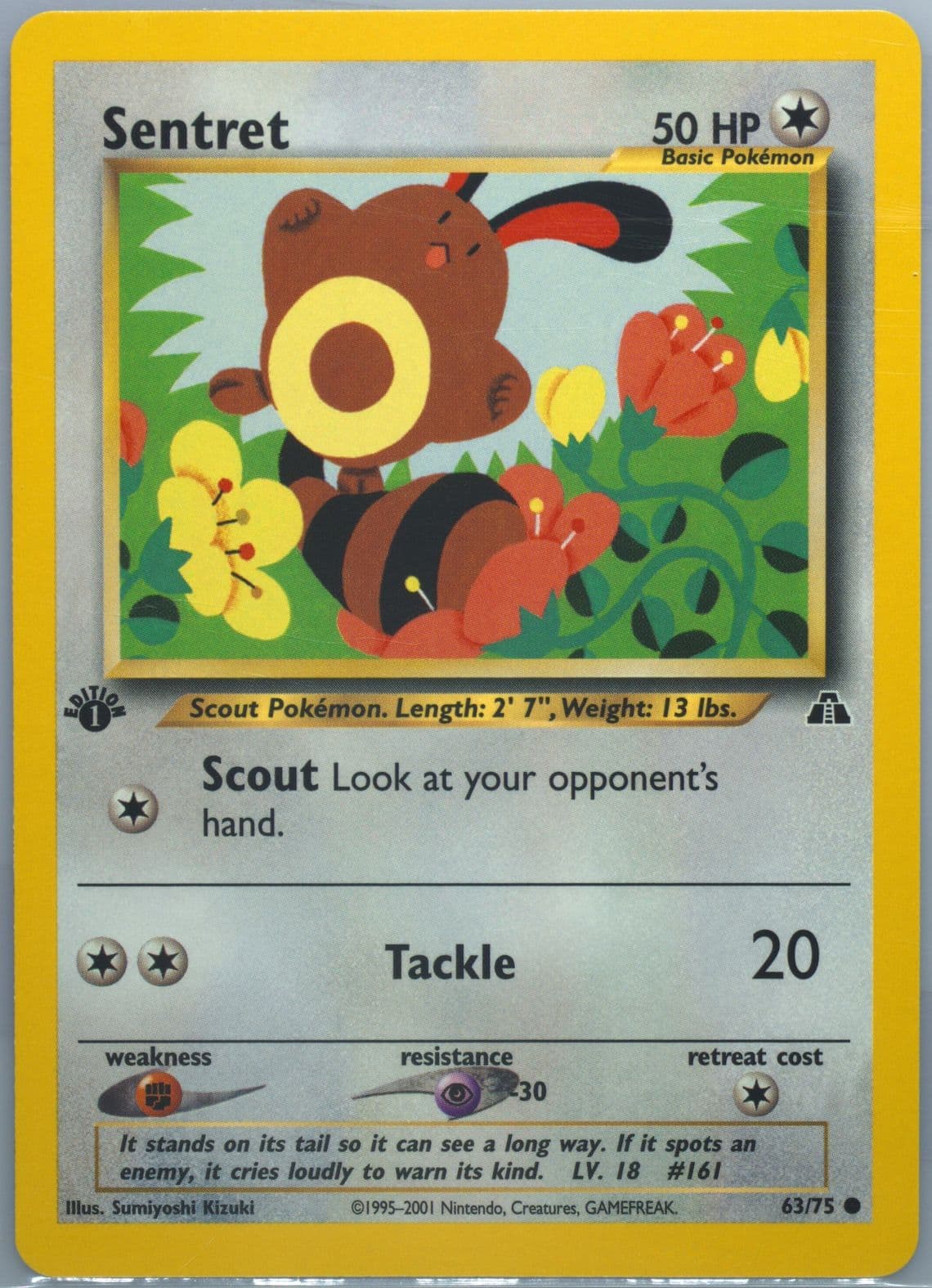 Sentret 1st Edition (63) 2001 Pokemon Neo Discovery