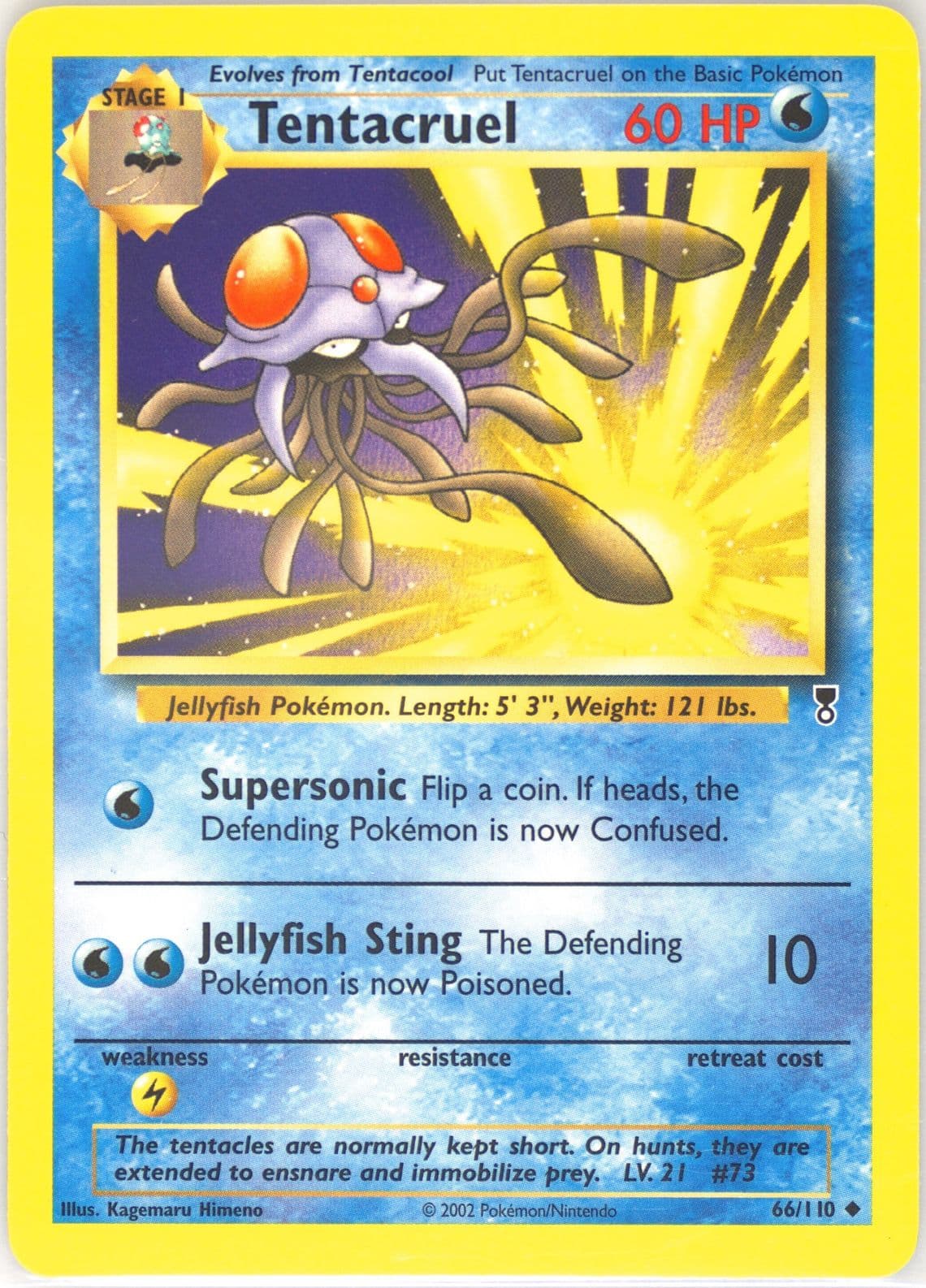 Tentacruel (66) 2002 Pokemon Legendary Collection