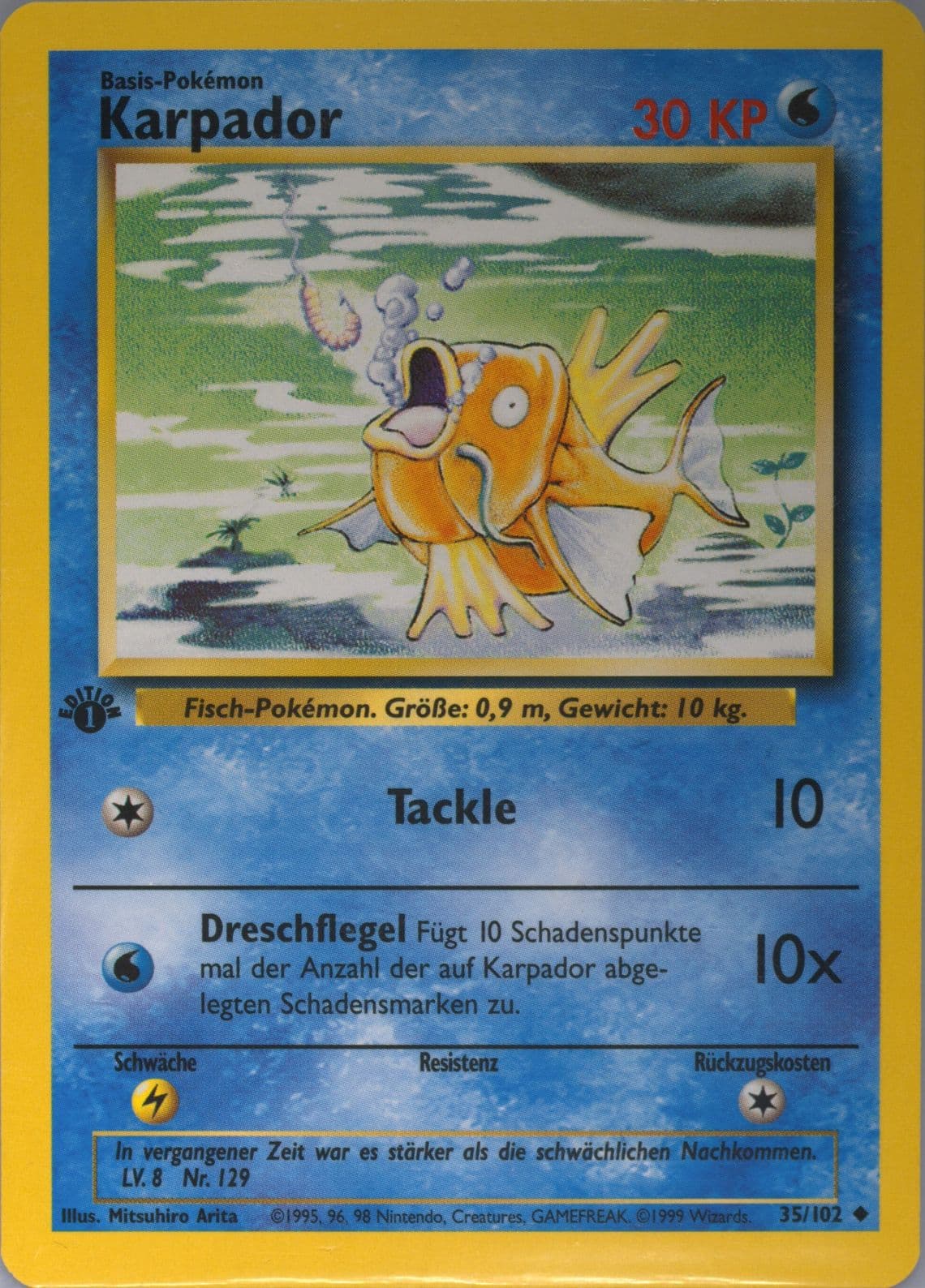Karpador 1st Edition (35) 1999 Pokemon German