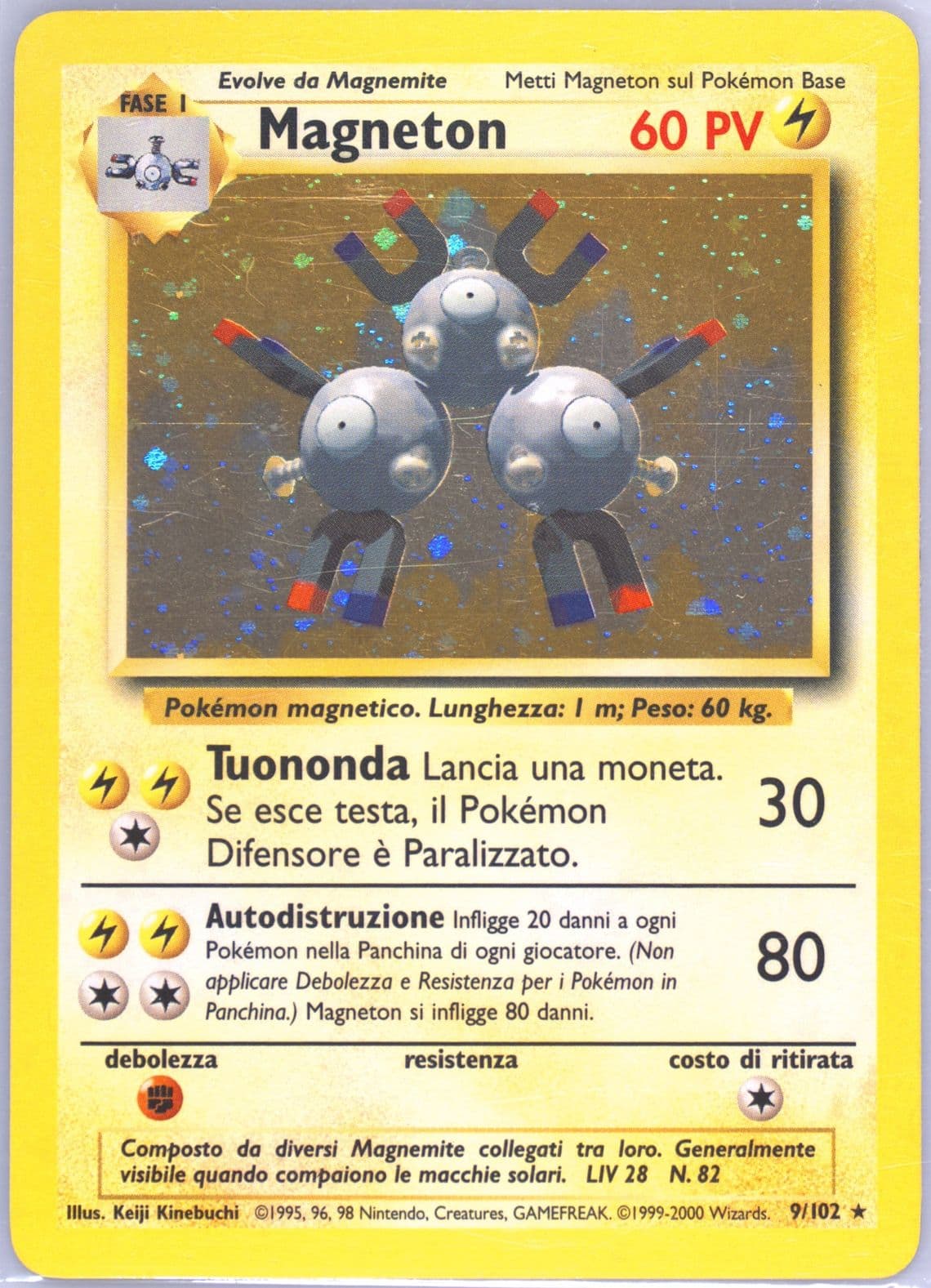 Magneton-Holo Italian (9) 2000 Pokemon Game