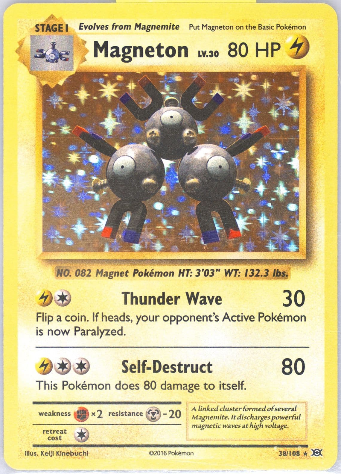 Magneton-Holo (38) 2016 Pokemon XY Evolutions