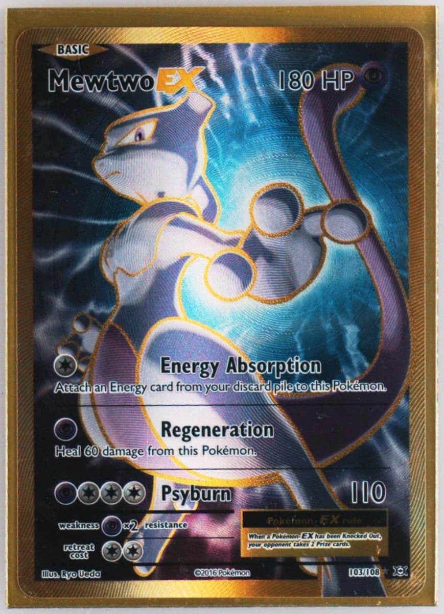 Full Art/Mewtwo EX (103) 2016 Pokemon XY Evolutions