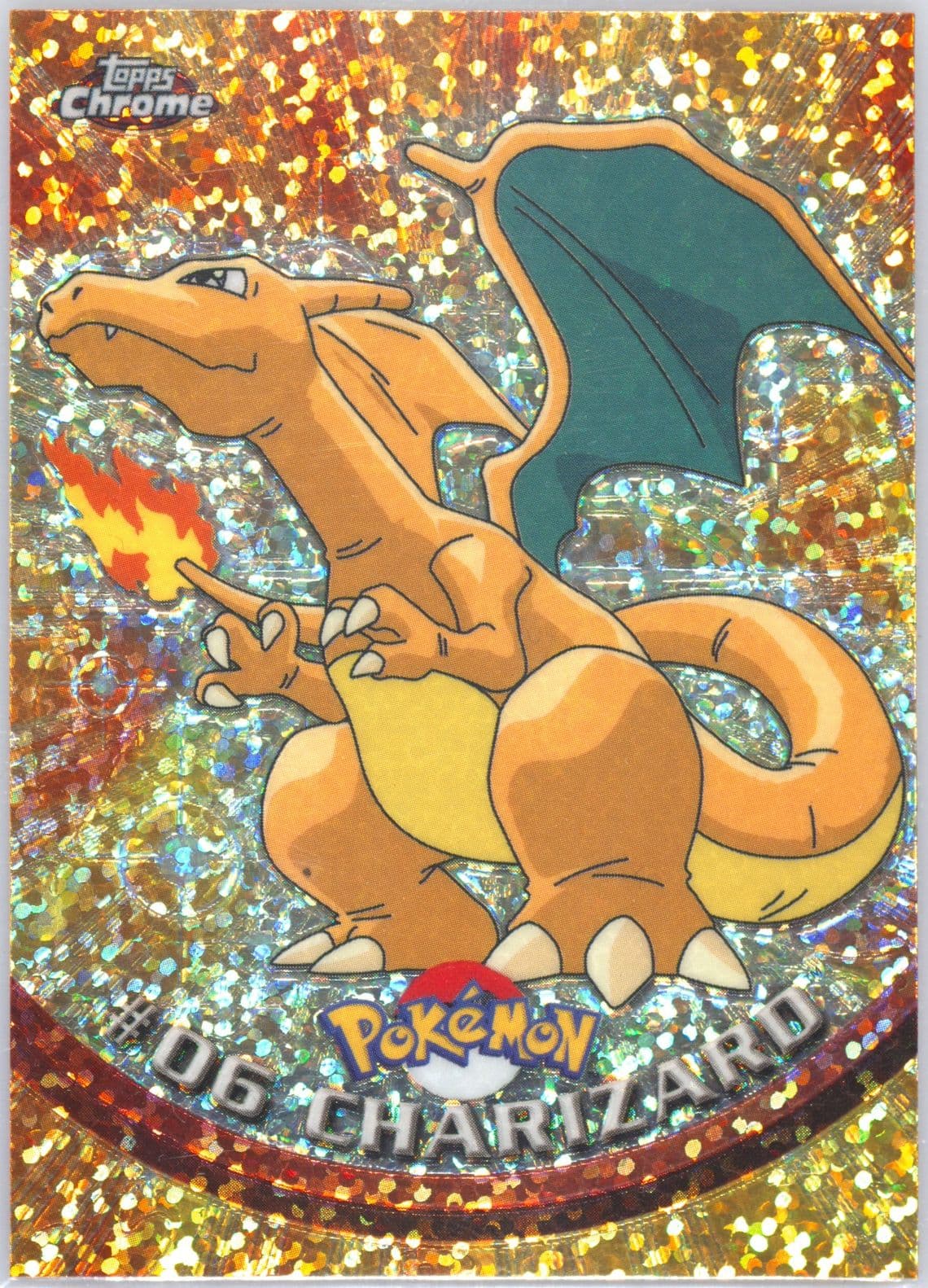 Charizard Sparkle (6) 2000 Topps Chrome Pokemon T.V.