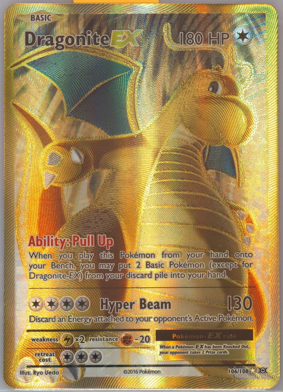 Full Art/Dragonite EX (106) 2016 Pokemon XY Evolutions