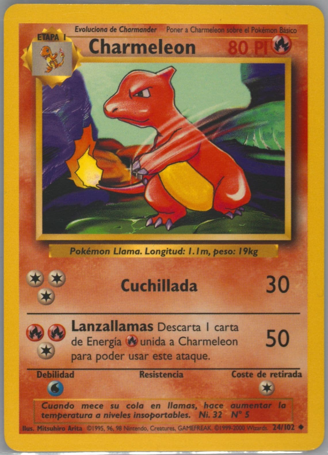 Charmeleon (24) 1999 Pokemon Spanish