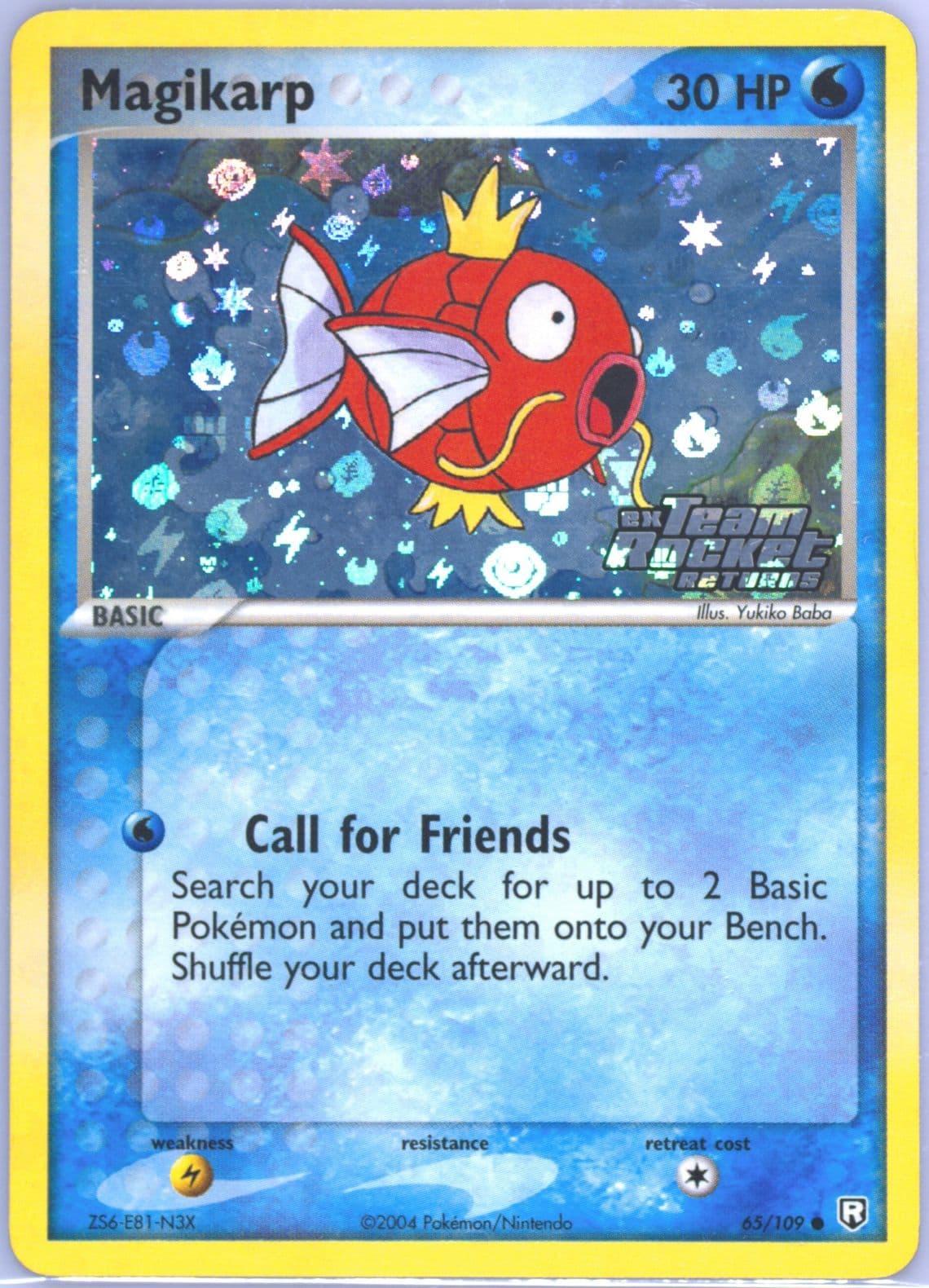 Magikarp-Reverse Foil (65) 2004 Pokemon EX Team Rocket Returns