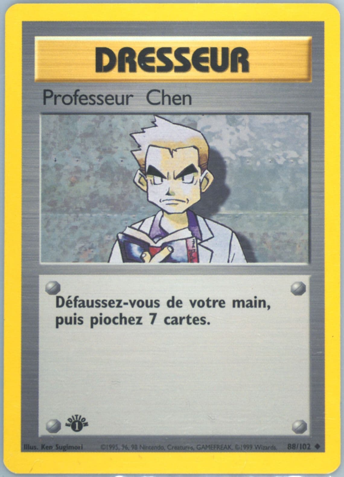 Professeur Chen 1st Edition (88) 1999 Pokemon French