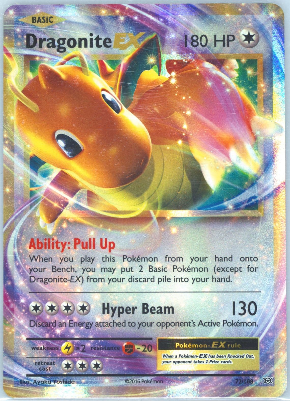 Dragonite EX (72) 2016 Pokemon XY Evolutions