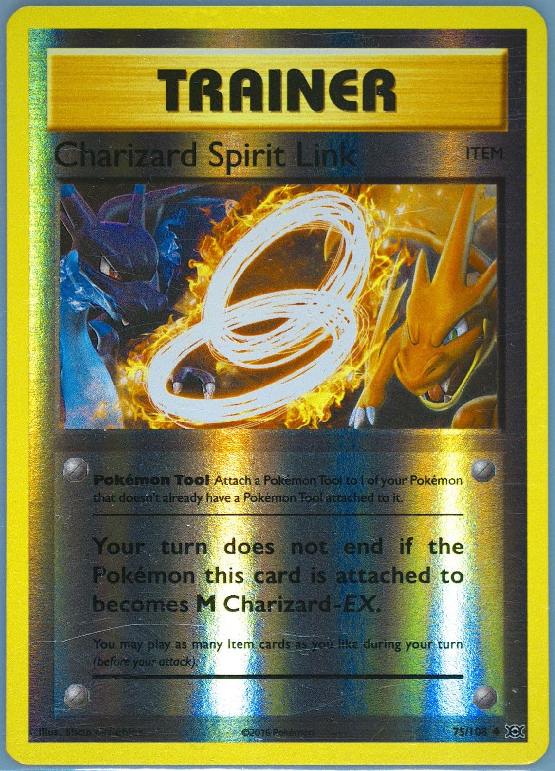 Charizard Spirit Link-Reverse Foil (75) 2016 Pokemon XY Evolutions