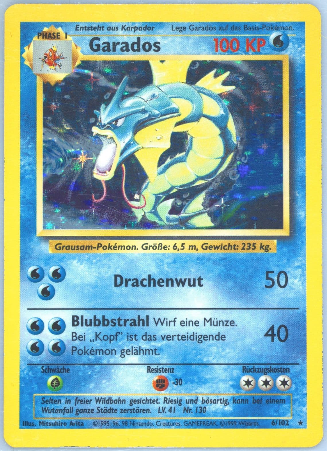 Garados-Holo (6) 1999 Pokemon German