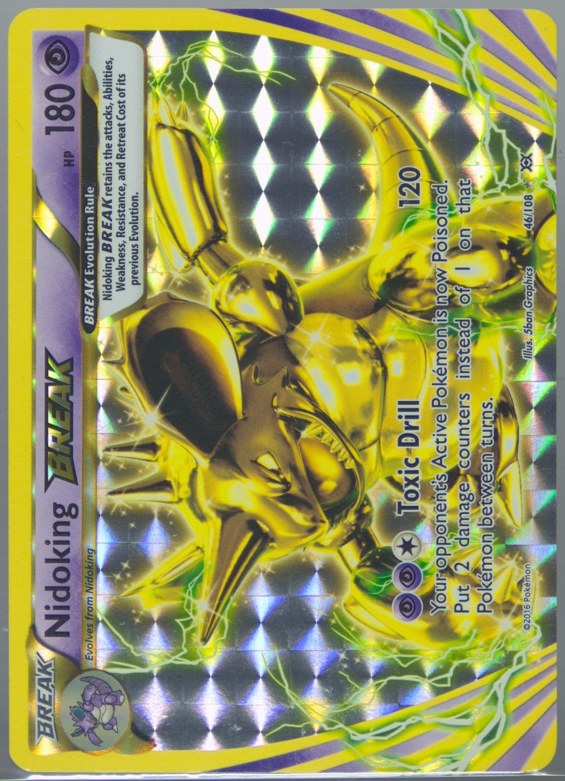 Nidoking Break (46) 2016 Pokemon XY Evolutions