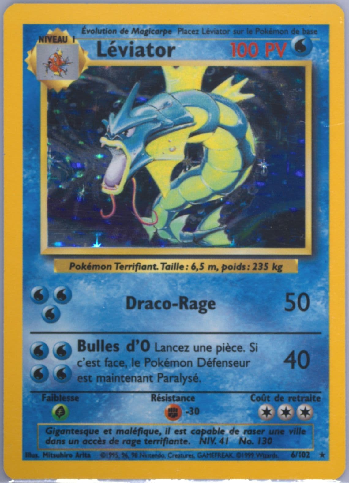 Leviator-Holo (6) 1999 Pokemon French