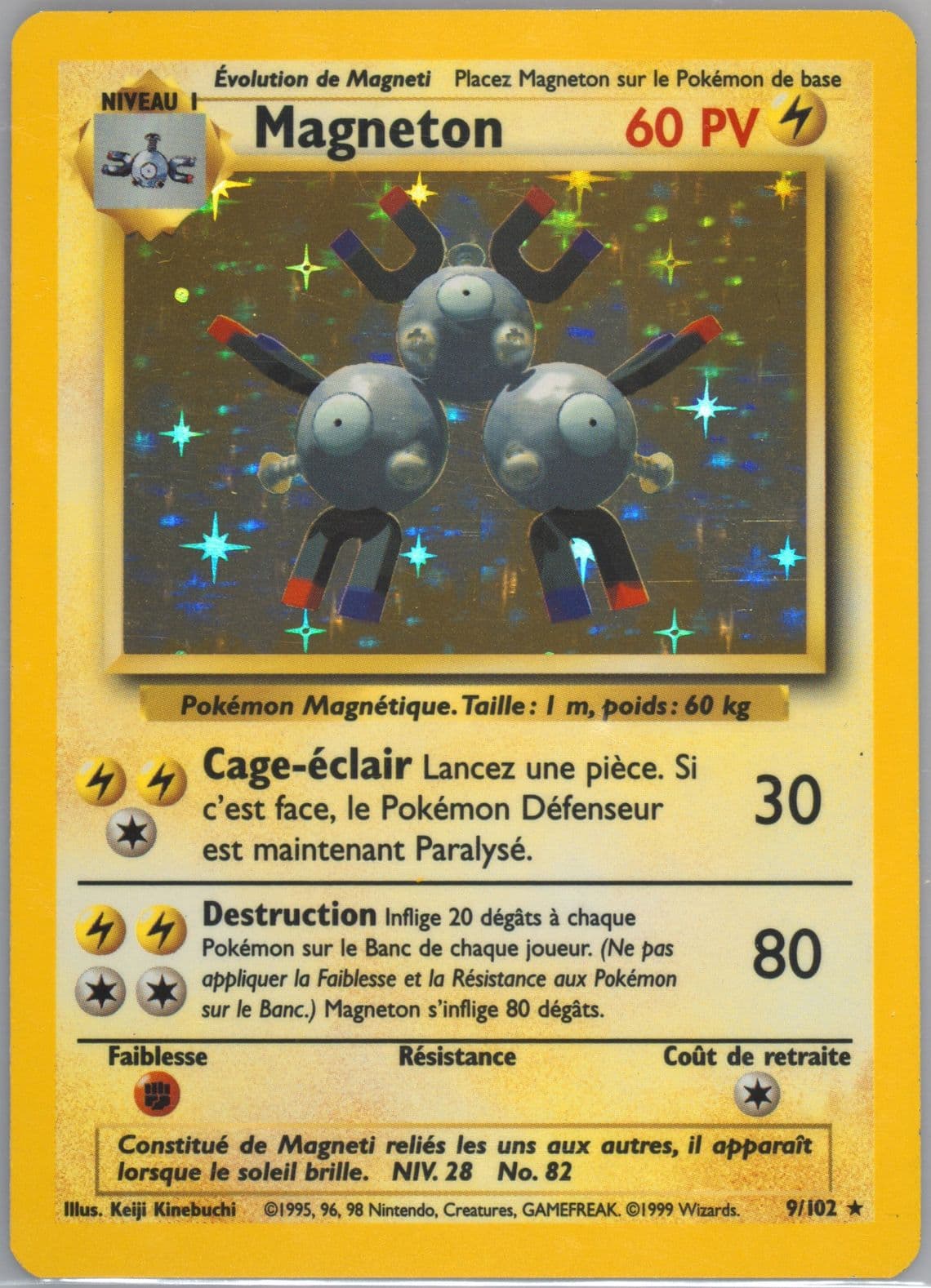 Magneton-Holo (9) 1999 Pokemon French