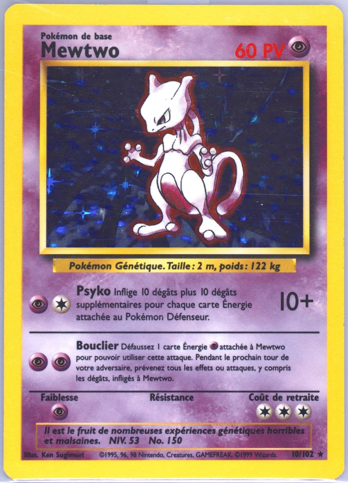 Mewtwo-Holo (10) 1999 Pokemon French