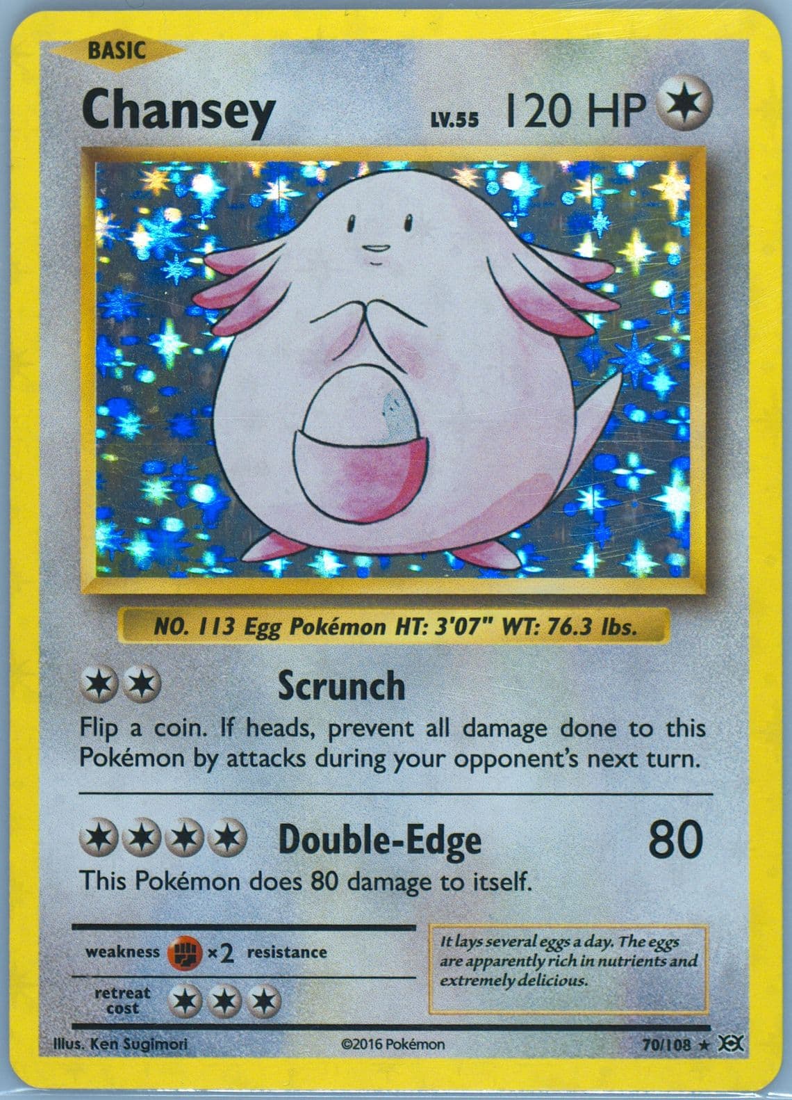 Chansey-Holo (70) 2016 Pokemon XY Evolutions