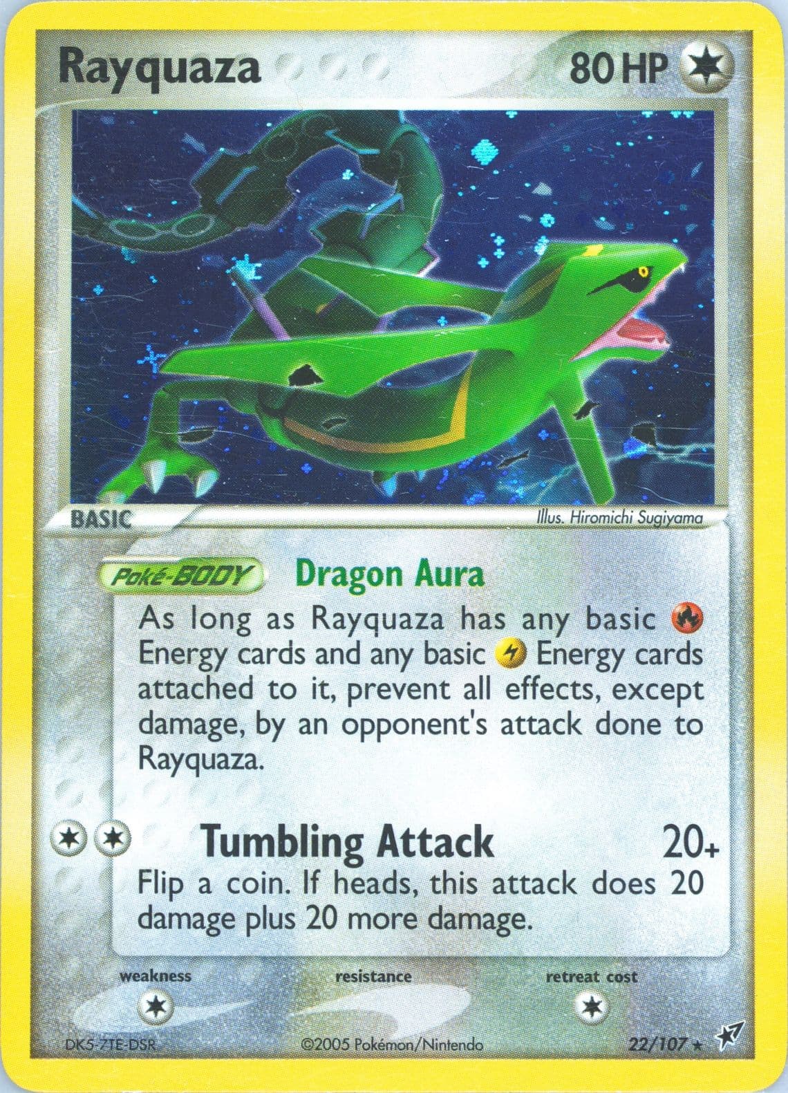 Rayquaza-Holo Jetstream Theme Deck (22) 2005 Pokemon EX Deoxys
