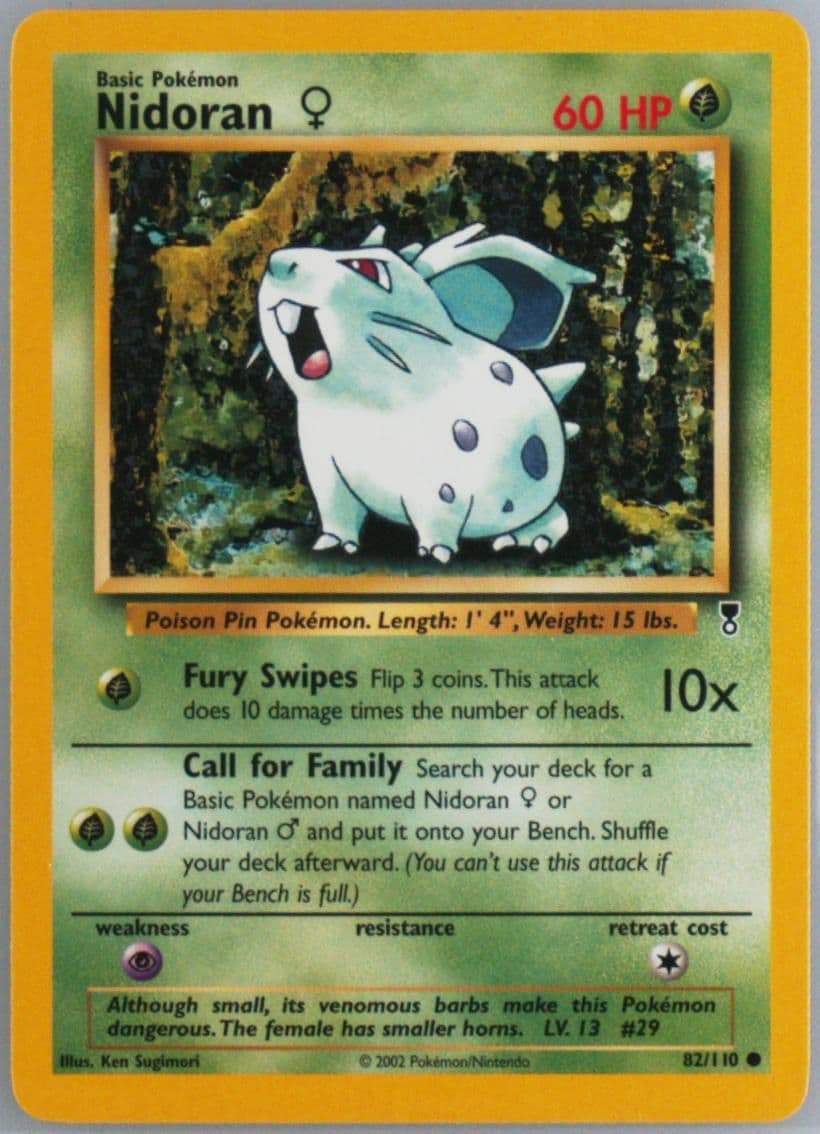 Nidoran (82) 2002 Pokemon Legendary Collection