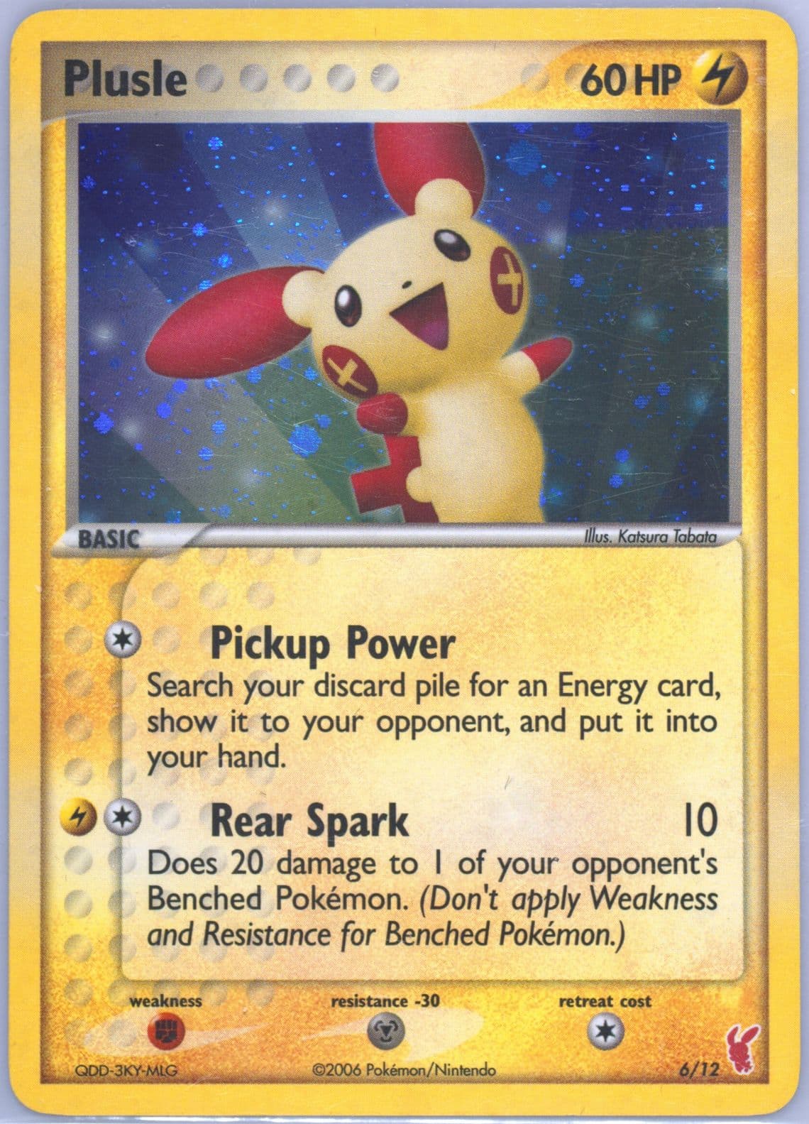 Plusle-Holo (6) 2006 Pokemon EX Trainer Kit 2 Plusle Half Deck