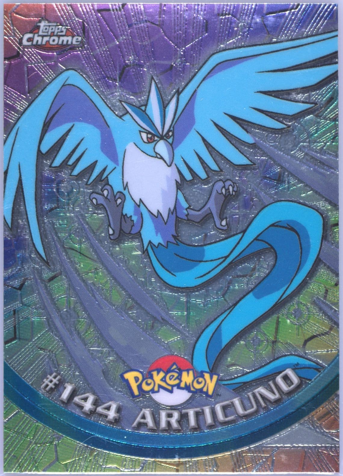 Articuno (144) 2000 Topps Chrome Pokemon T.V.
