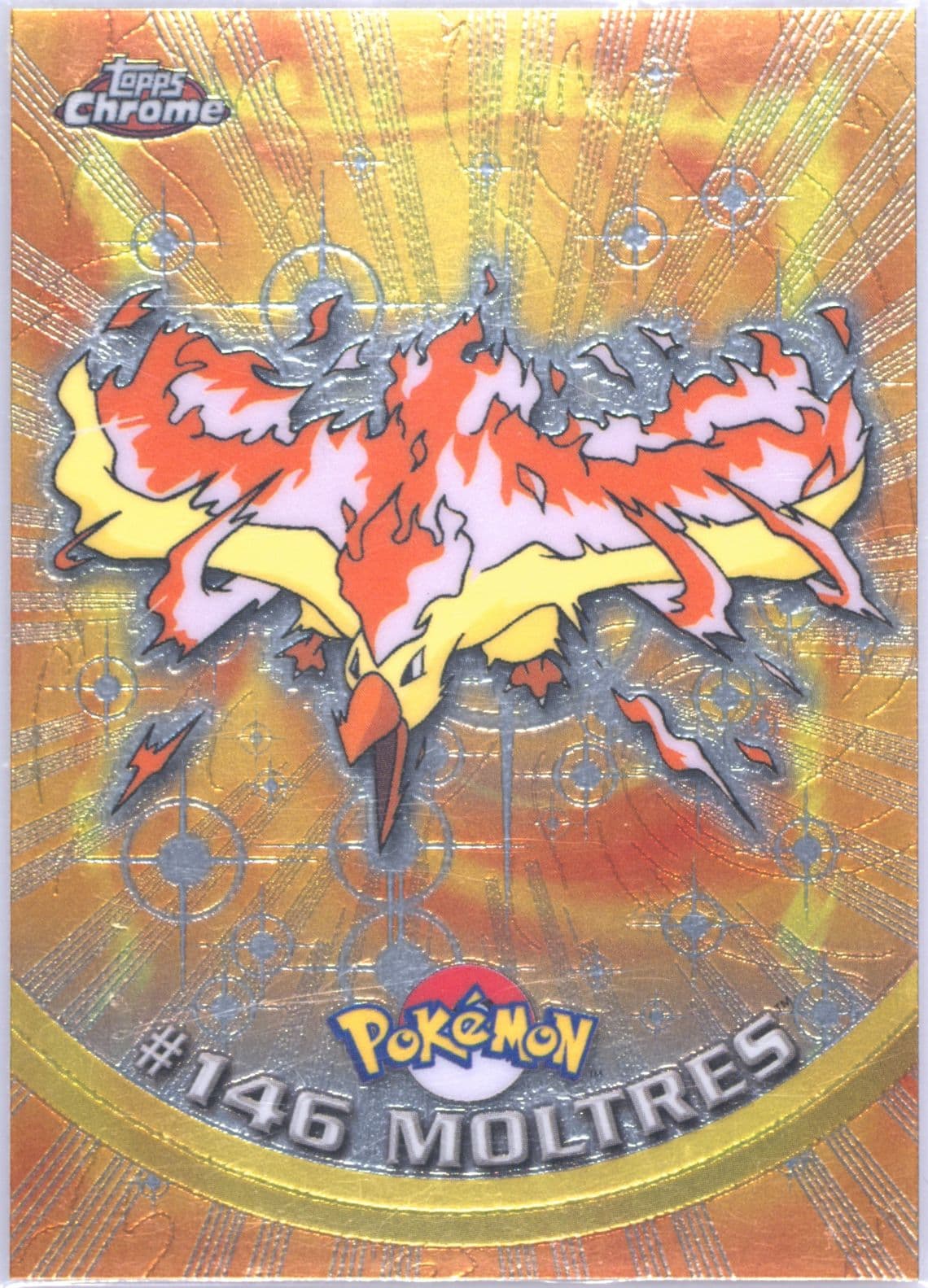 Moltres (146) 2000 Topps Chrome Pokemon T.V.