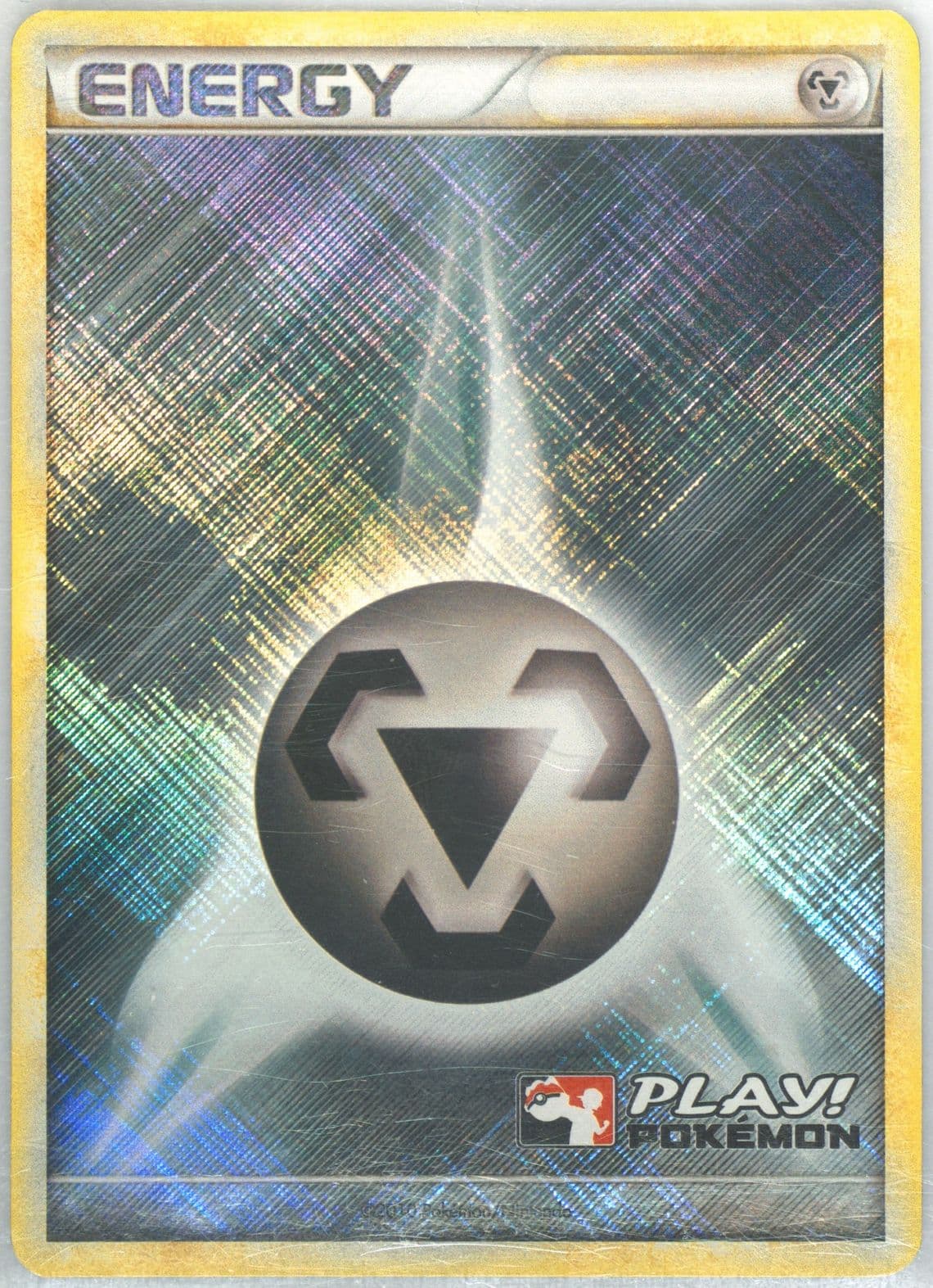 Metal Energy-Holo Crosshatch-Play! Pokemon 2010 Pokemon League Play! Promo