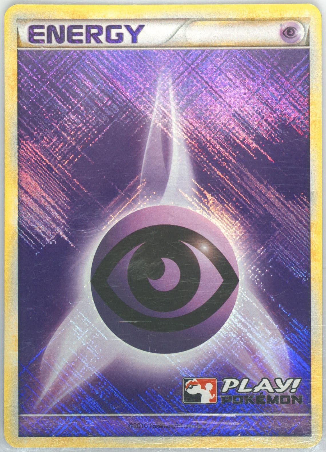 Psychic Energy-Holo Crosshatch-Play! Pokemon 2010 Pokemon League Play! Promo