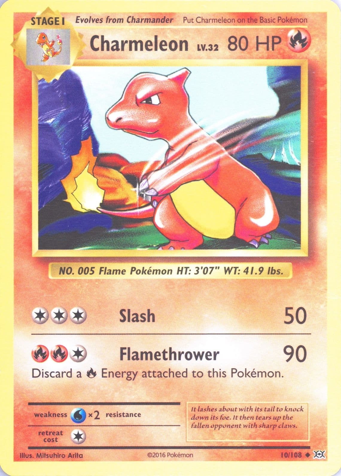 Charmeleon (10) 2016 Pokemon XY Evolutions