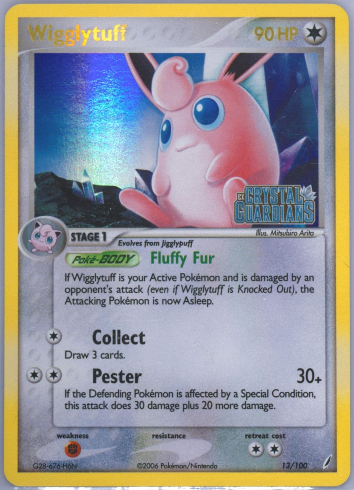 Wigglytuff-Reverse Foil (13) 2006 Pokemon EX Crystal Guardians