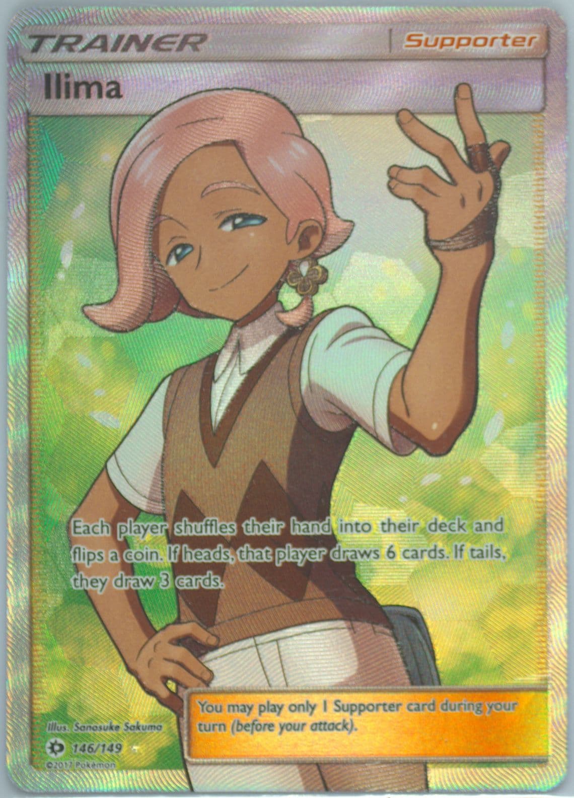Full Art/Ilima (146) 2017 Pokemon Sun & Moon