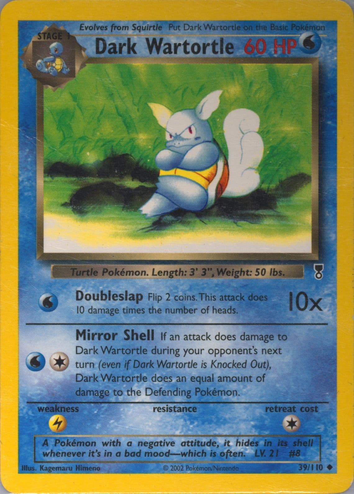 Dark Wartortle (39) 2002 Pokemon Legendary Collection