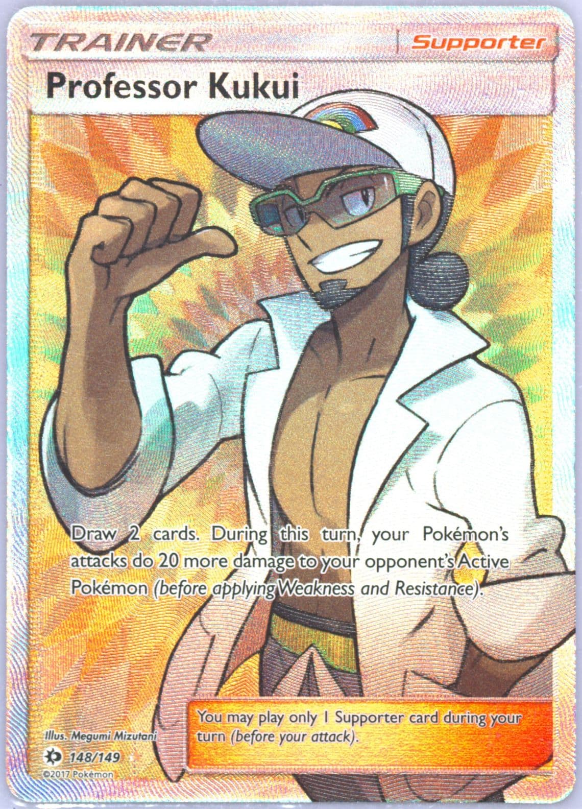 Full Art/Professor Kukui (148) 2017 Pokemon Sun & Moon