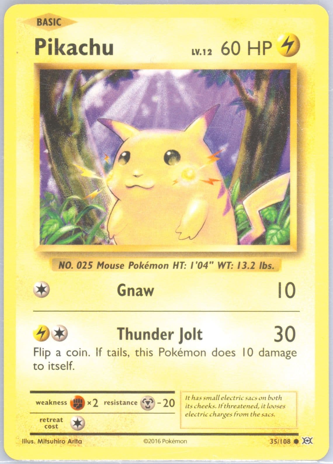 Pikachu (35) 2016 Pokemon XY Evolutions