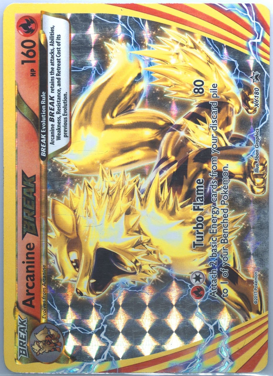 Arcanine Break Arcanine Break Evolution Box (XY180) 2017 Pokemon XY Black Star Promo