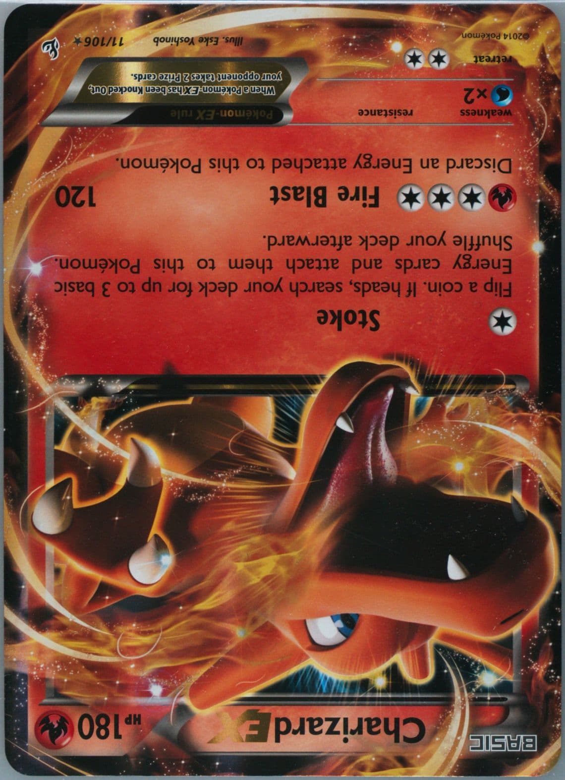 Charizard EX Jumbo (11) 2014 Pokemon XY Flashfire