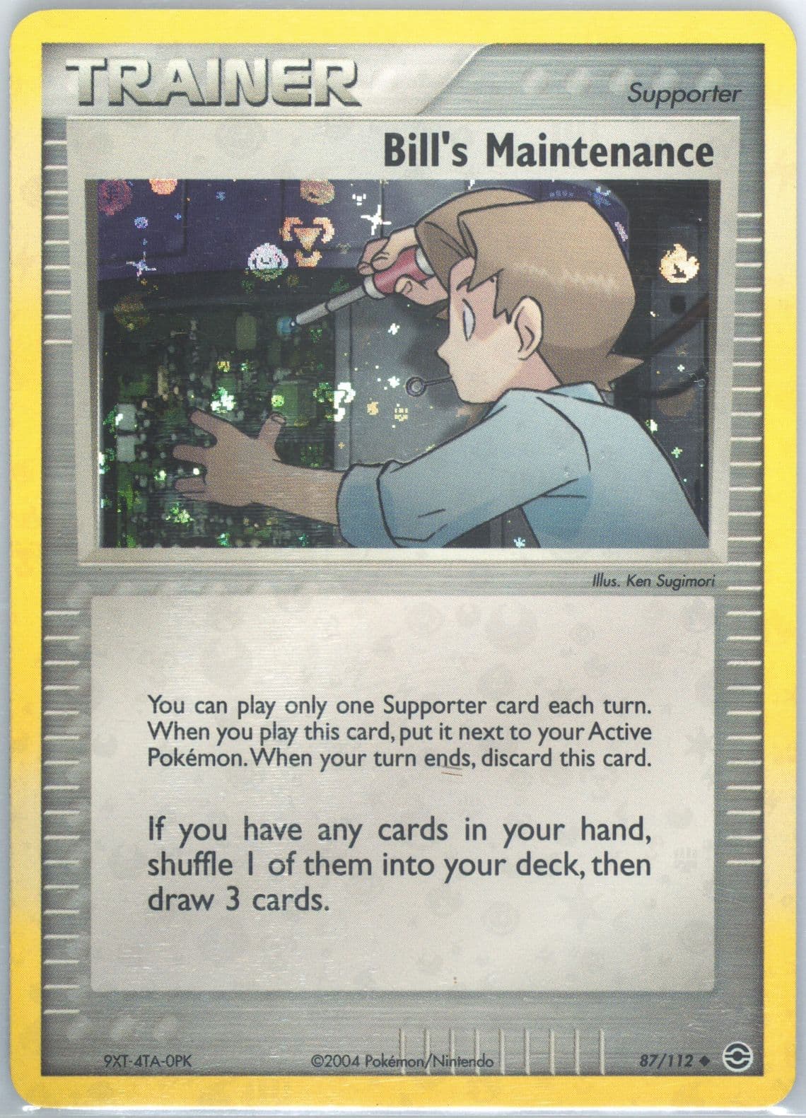 Bill's Maintenance-Reverse Foil (87) 2004 Pokemon EX Fire Red & Leaf Green
